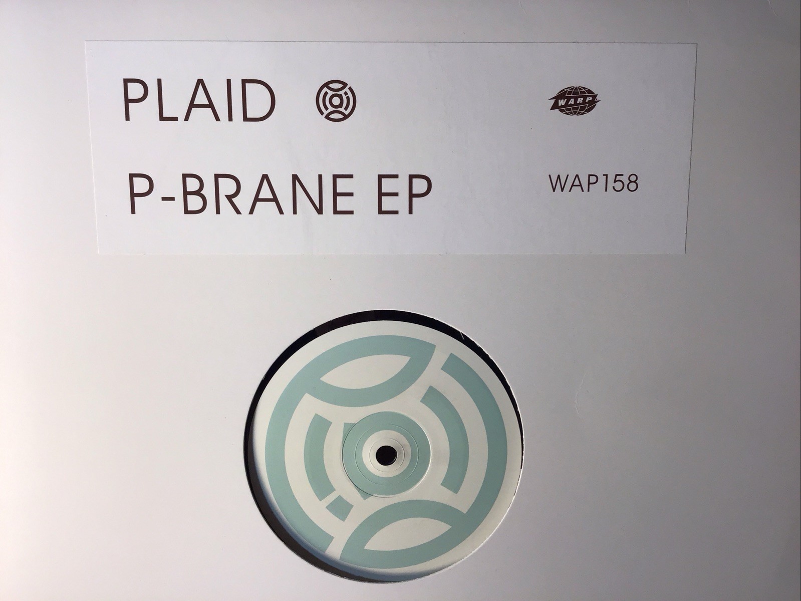 PLAID P-BRANE EP Promo 12″ Warp Records England Black Vinyl 2002 WAP158