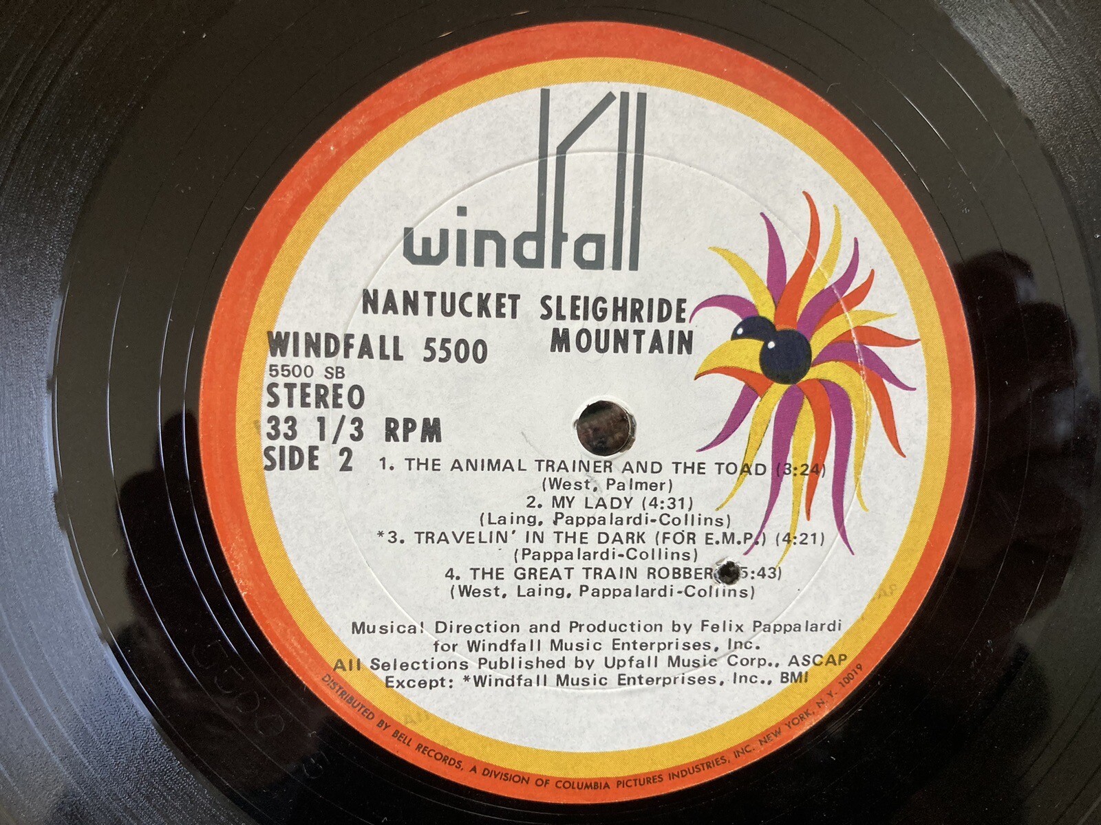 Mountain “Nantucket Sleighride” Vinyl LP 1st Press Windfall 5500 Cleaned Tested