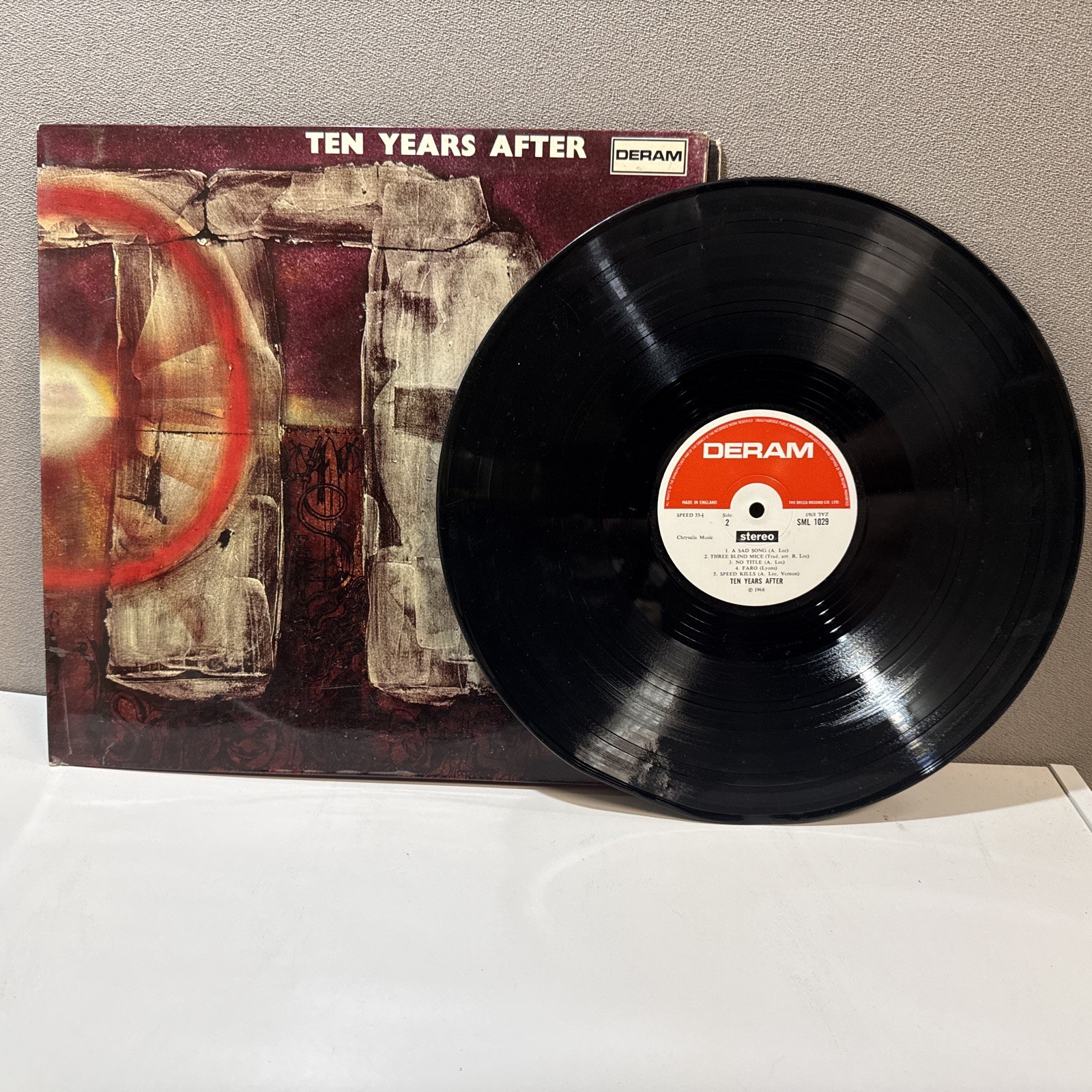 TEN YEARS AFTER STONEDHENGE VINYL RECORD ALBUM LP 1968 SML 1029