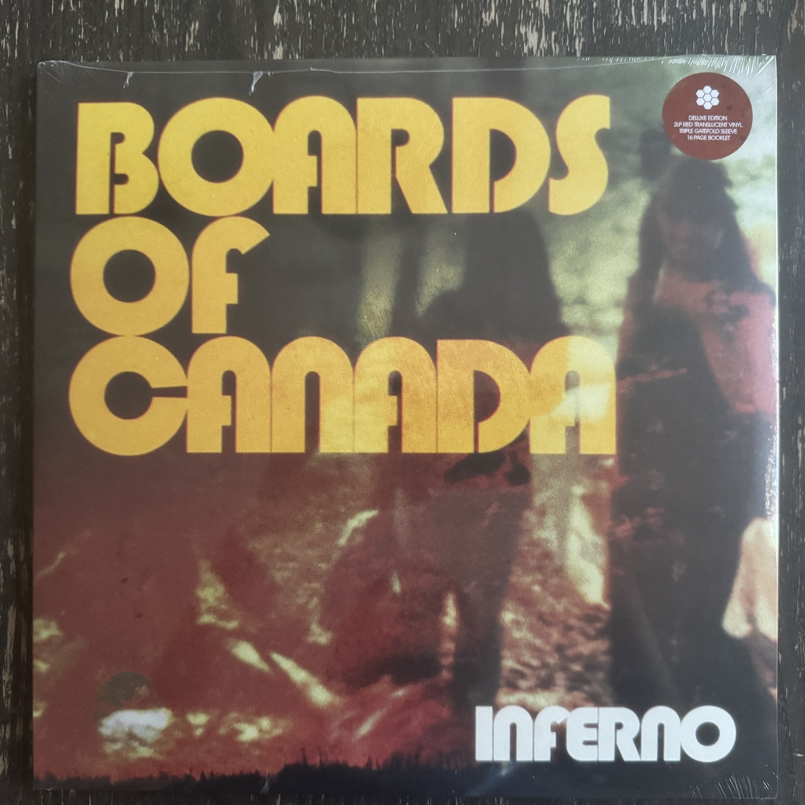 Boards Of Canada – Inferno 2xLP, Album, Red + Flexi, 8″, Shape, S/Sided, Hex Wa