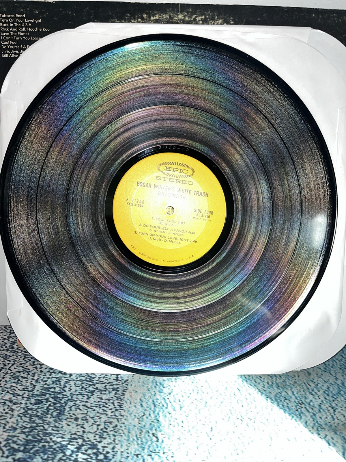 EDGAR WINTER’S WHITE TRASH – Roadwork (Epic KEG 31249, 1972) Misprint VG+