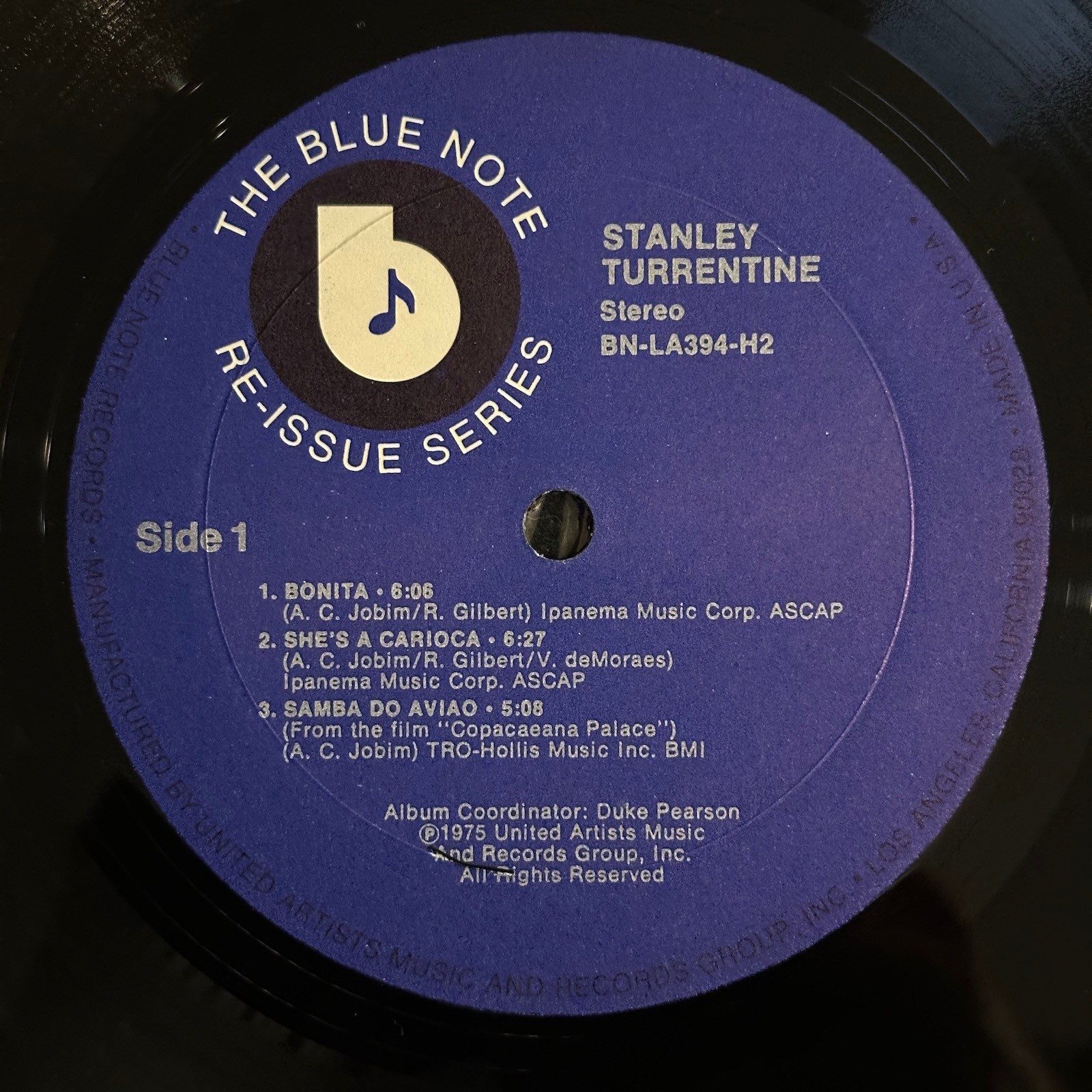 Stanley Turrentine self-titled Vinyl 2LP Compilation 1975 Blue Note Records Jazz