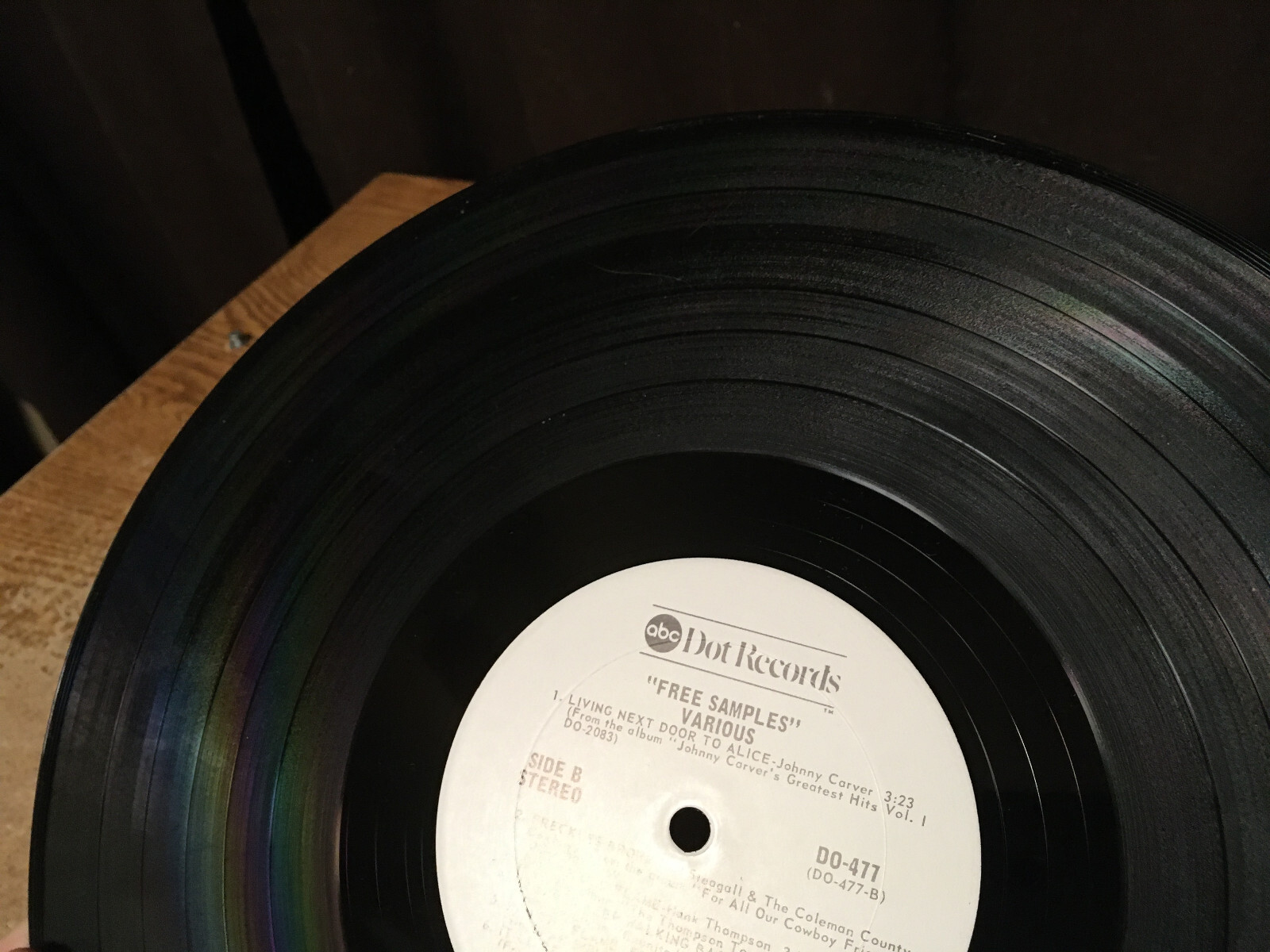 FREE SAMPLES ABC DOT RECORDS 1977 DO477 12″ VINYL RECORD / WRONGWAY052