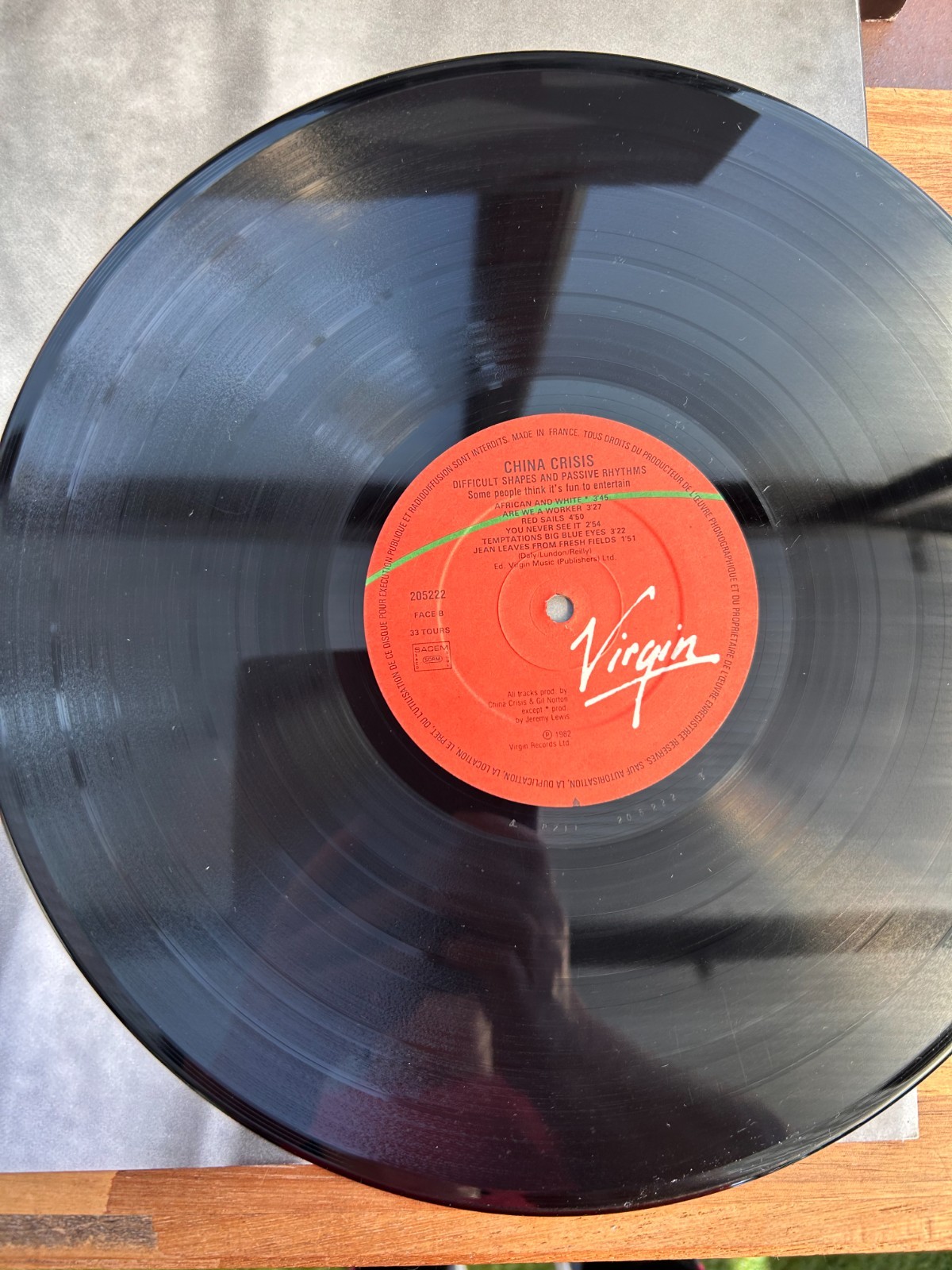 China Crisis Difficult Shapes & Passive Rhythms LP 1982 Virgin VG+/VG With inner