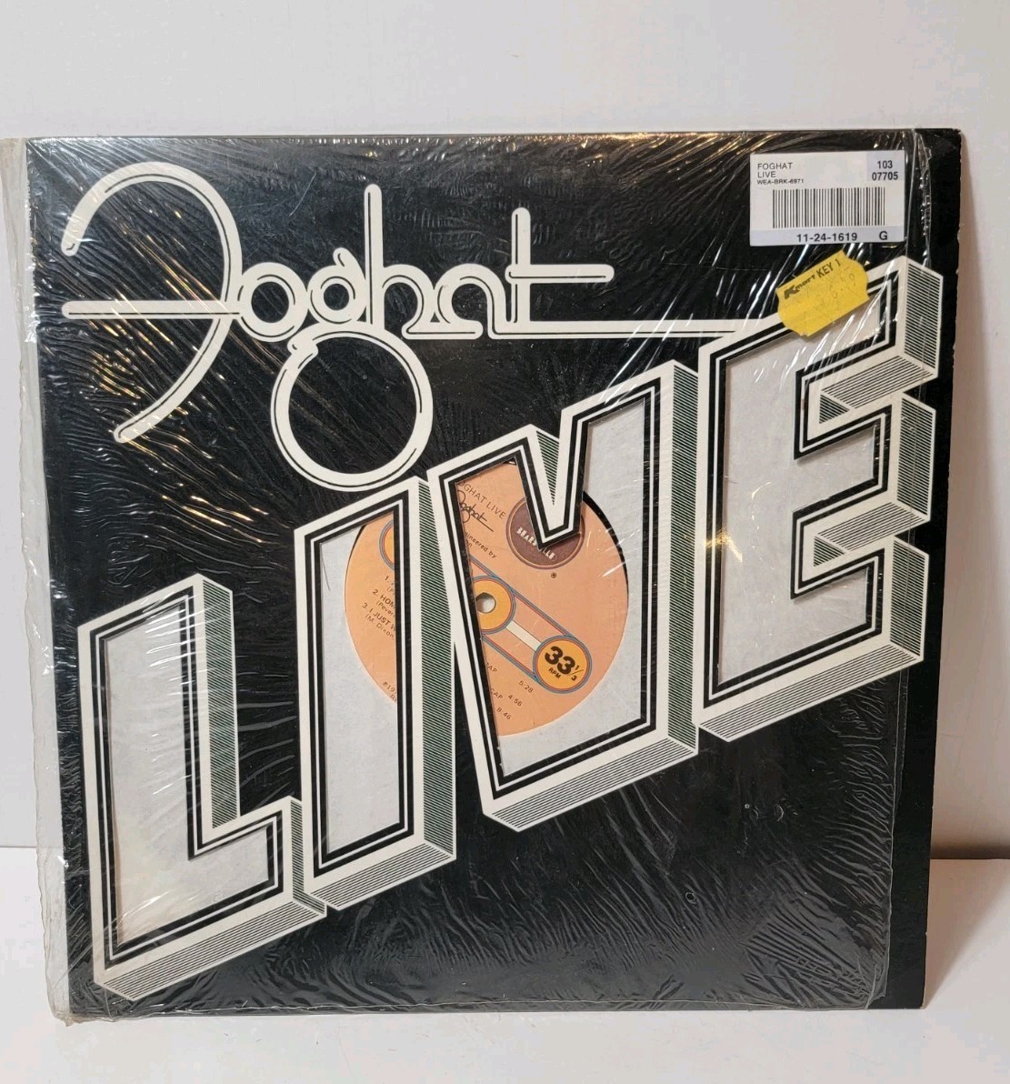 Foghat Live- Foghat Music Vinyl Record LP W/ Original Shrink Wrap