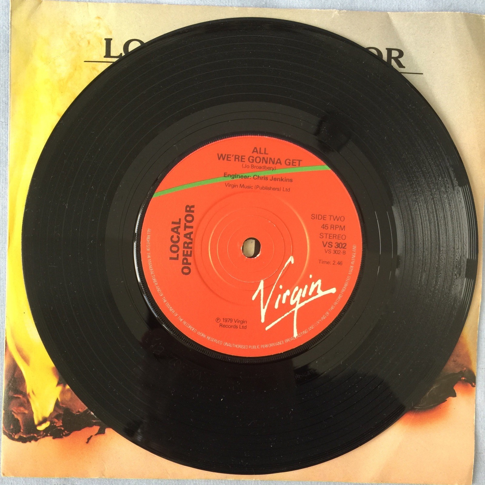 LOCAL OPERATOR: Law & Order / All We’re Gonna Get 7” 45 RARE UK SKA LilywhiteNEW