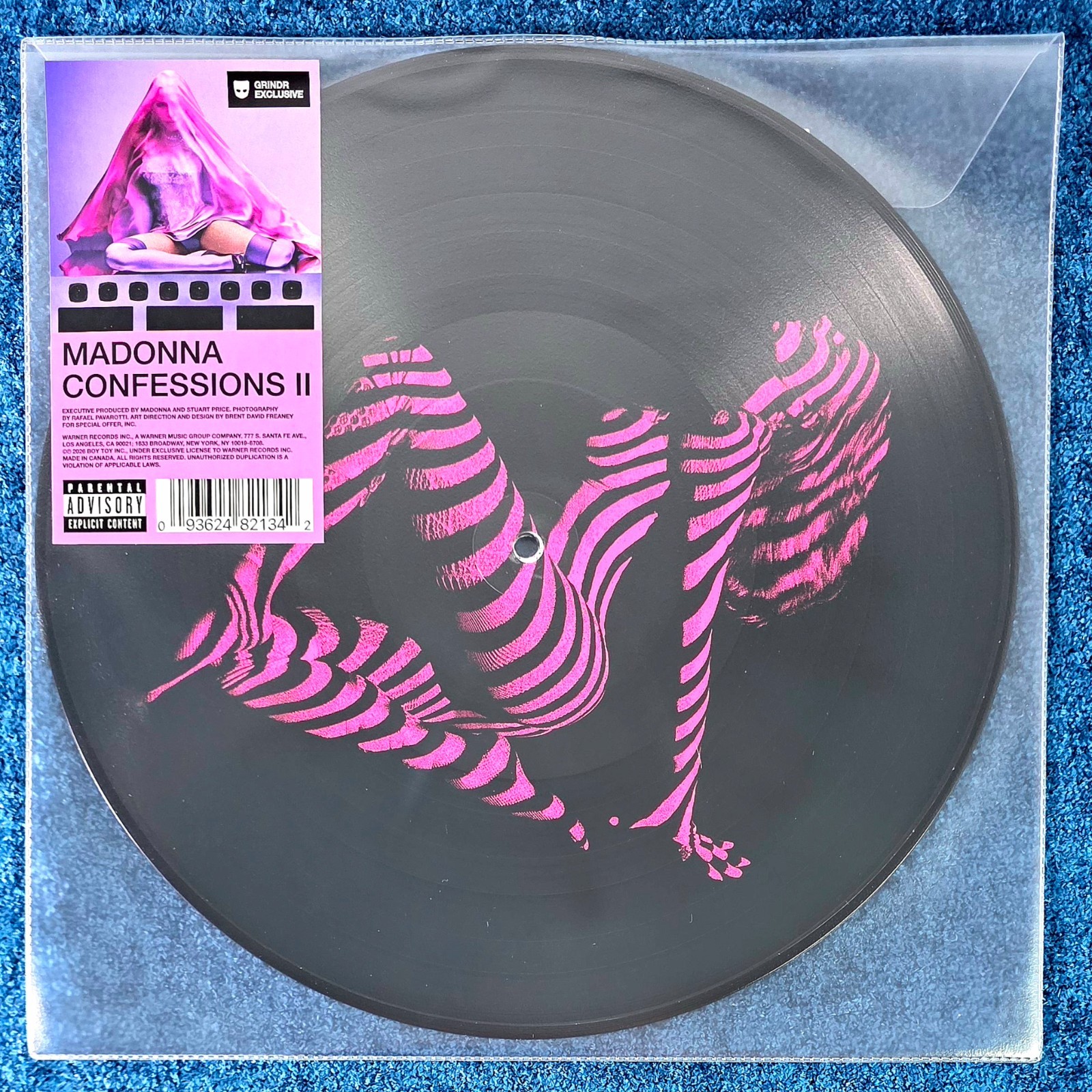 MADONNA x GRINDR SEALED CONFESSIONS II 12” PICTURE DISC Promo Hype