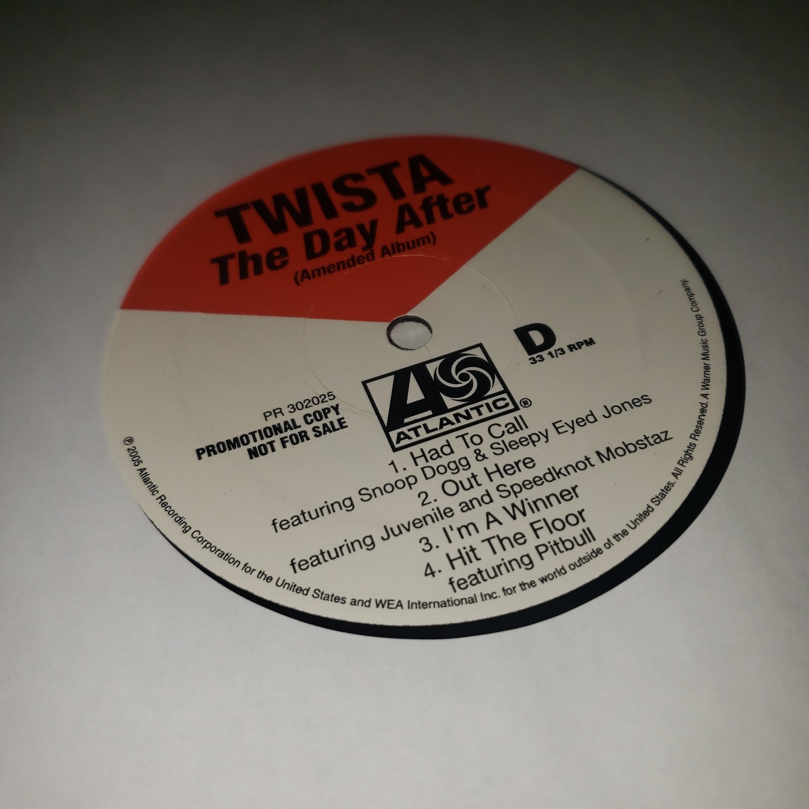 Twista The Day After – Great Condition Clean / Radio Promo 2 LP 12” Vinyl