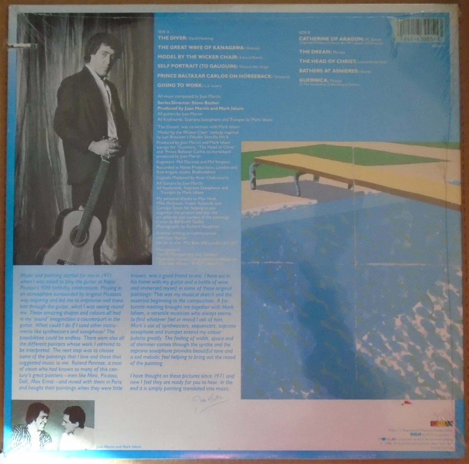 JUAN MARTIN Feat. Mark Isham, Painter In Sound USA New Sealed LP FREE SHIPPING