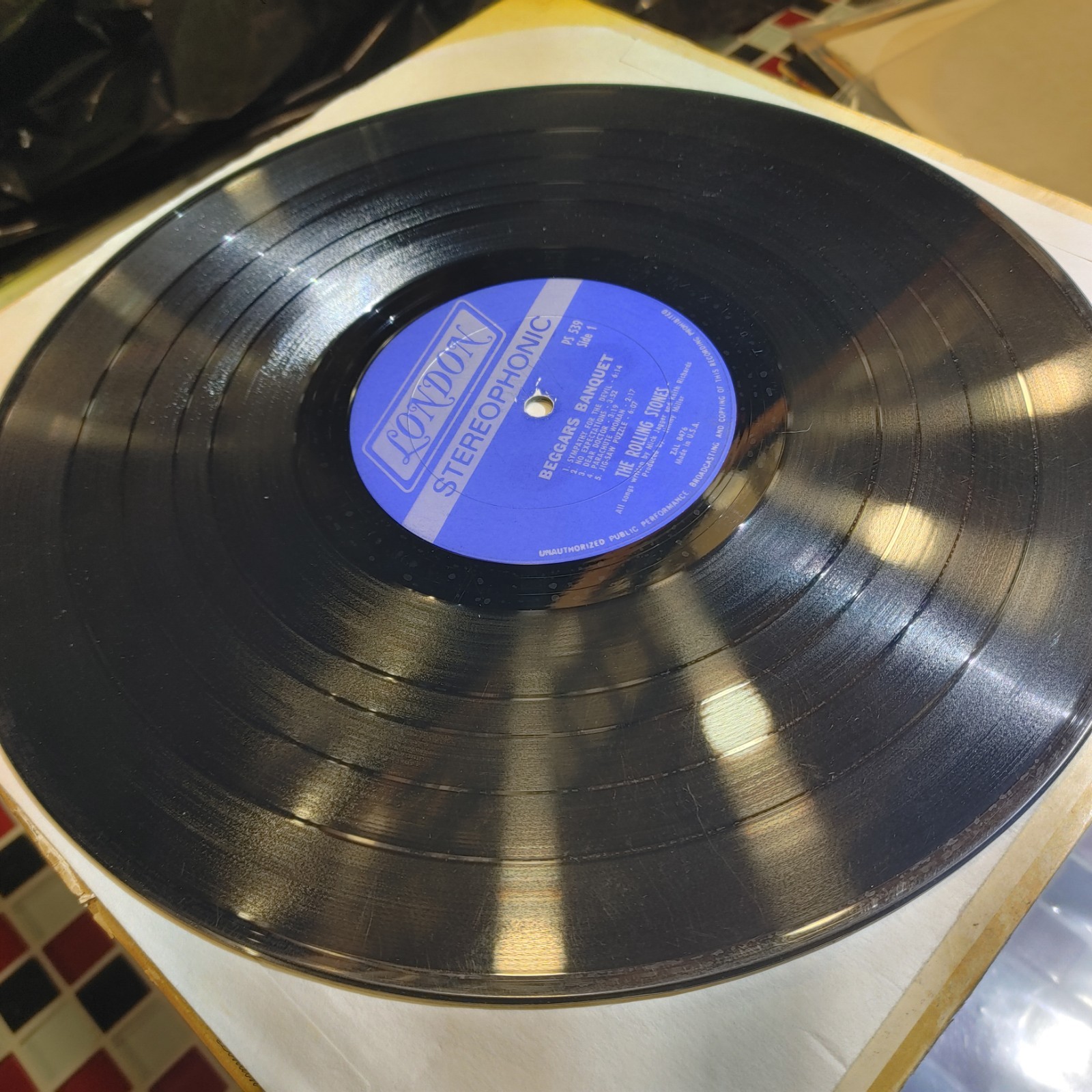 The Rolling Stones ~ Beggars Banquet ~ London PS 539 LP Stereo Vinyl Record