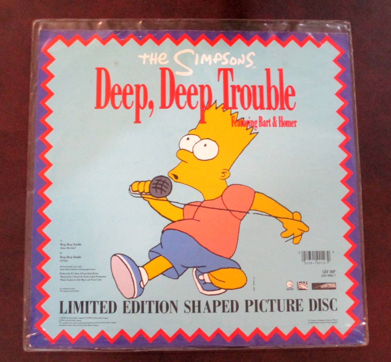 THE SIMPSONS Deep Deep Trouble – Vinyl SHAPED PICTURE DISC