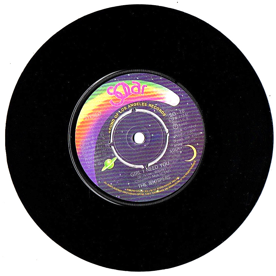 FUNK SOUL DISCO ❤️ The Whispers – It’s A Love Thing ❤️ 1980 Vinyl 7″ Single EX+