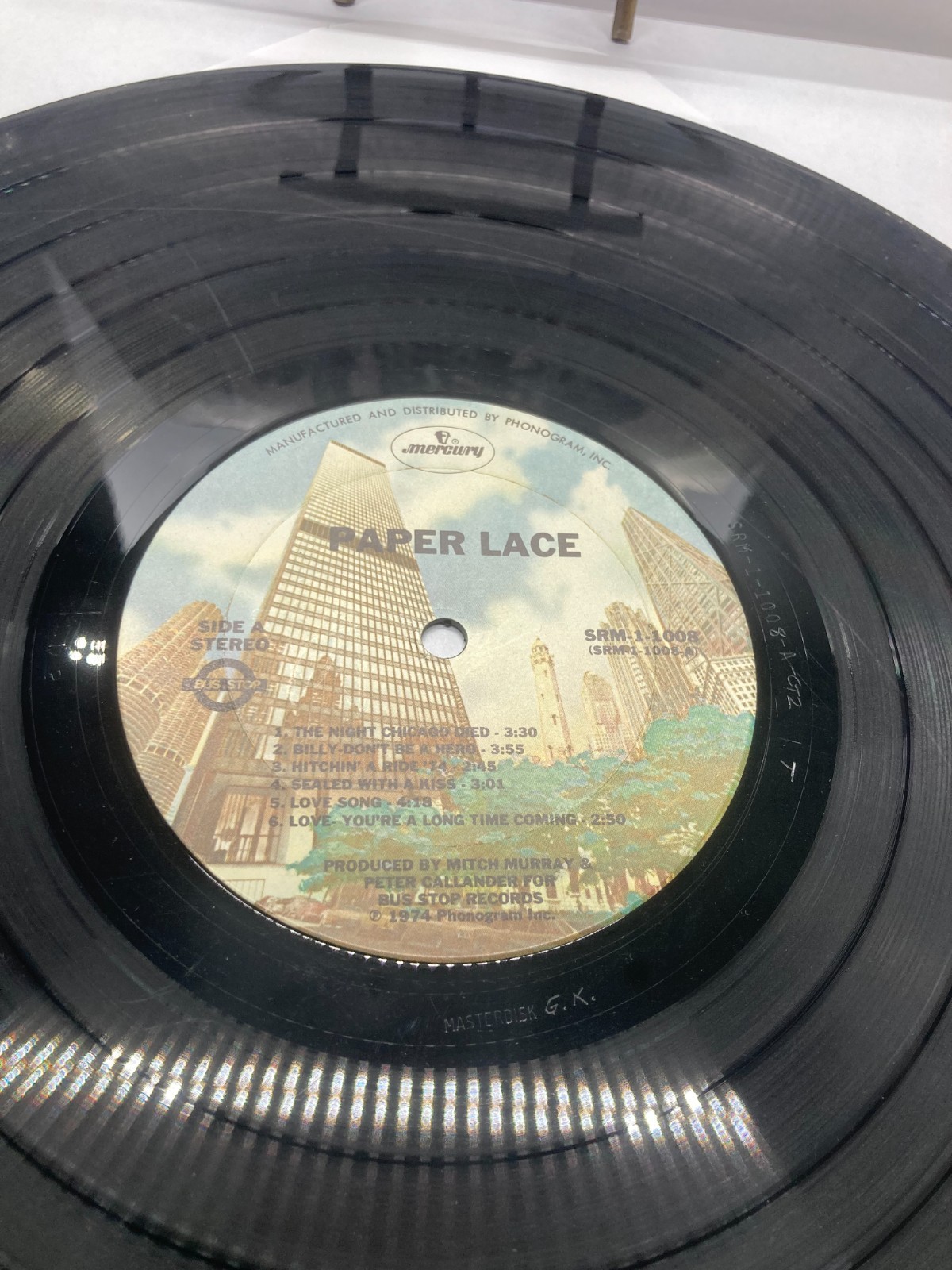Paper Lace Sel-Titled Vintage Vinyl LP 1974 Mercury Record SRM-1-1008
