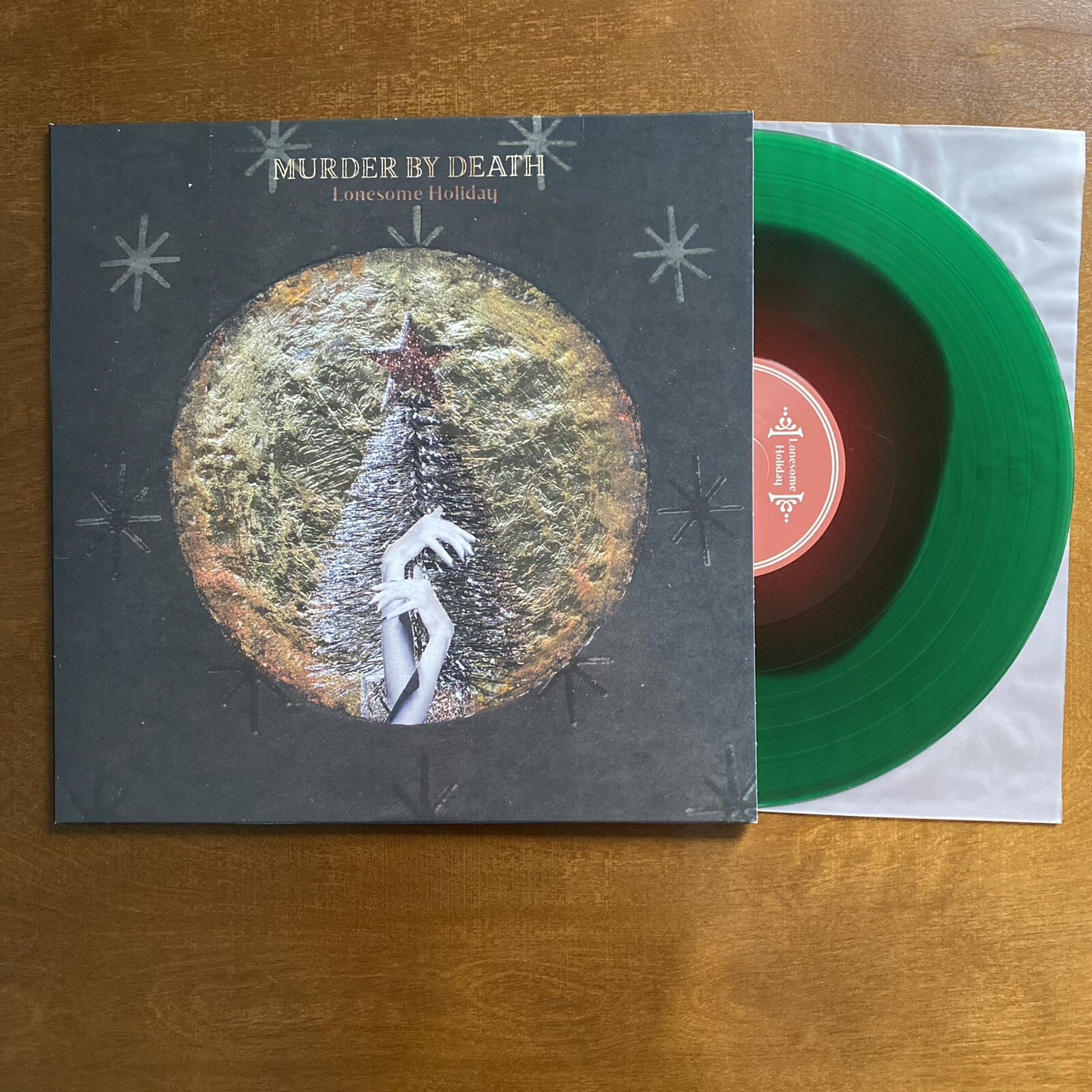 MURDER BY DEATH Lonesome Holiday RED IN GREEN colored vinyl LP 2020 NM/NM