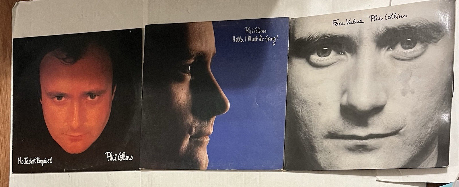 Phil Collins No Jacket Required Hello I Must be Going Face Value Vinyl LP