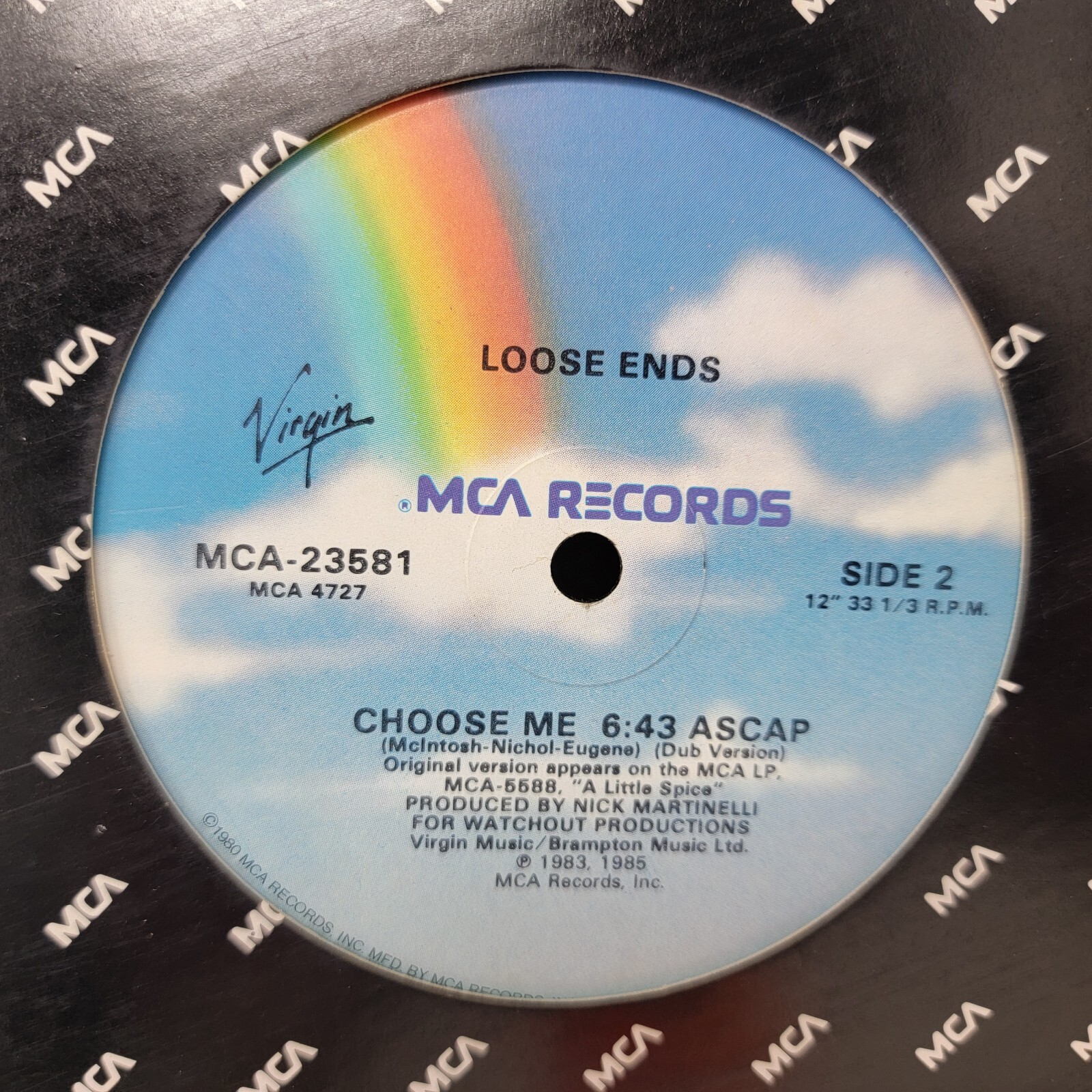 Loose Ends Choose Me M- 12″ Vinyl Record Single free sleeve