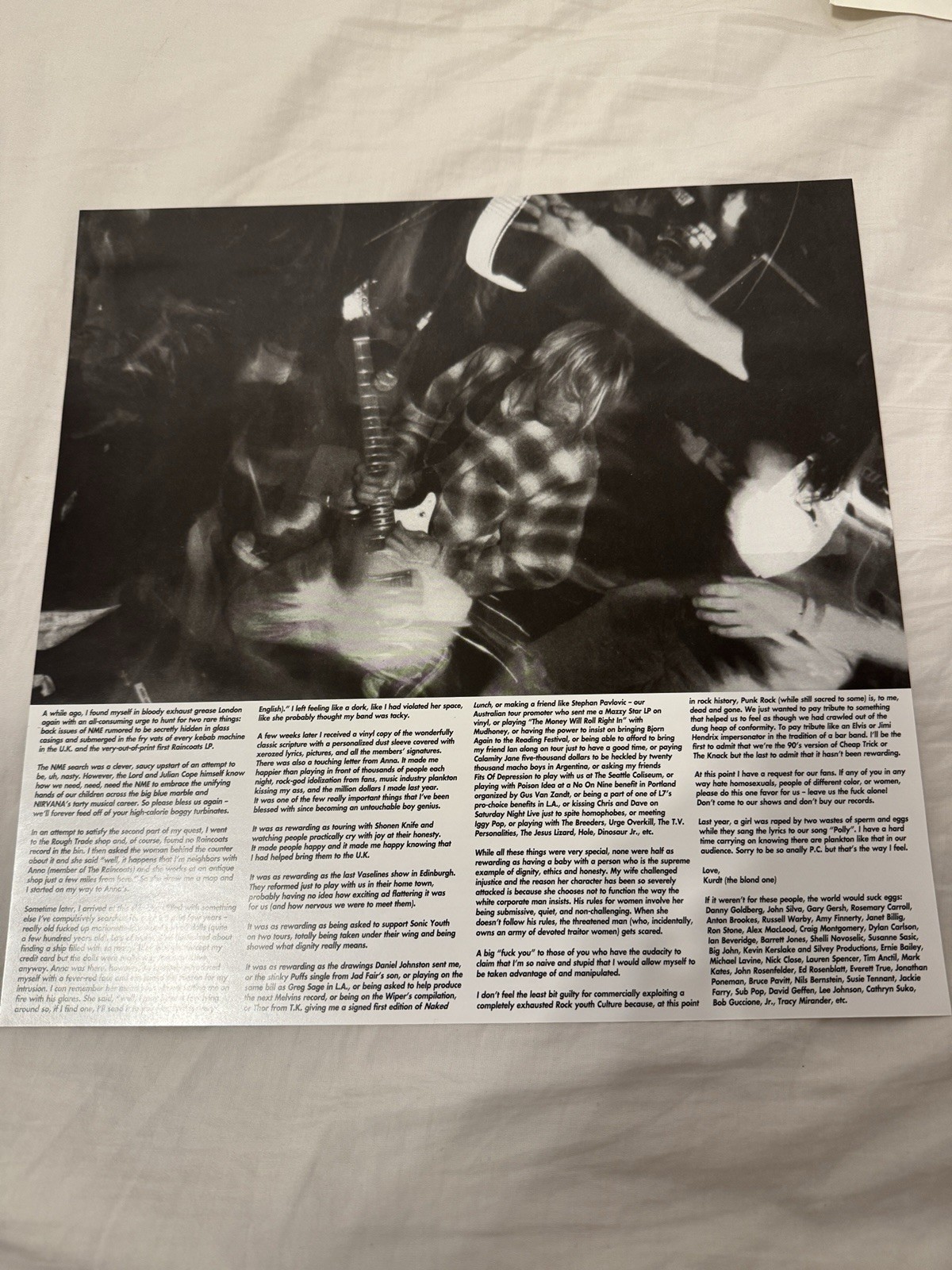 Nirvana Incesticide Clear Vinyl LP 2011 ORG Music Pallas Press ORGM-1005 VG+