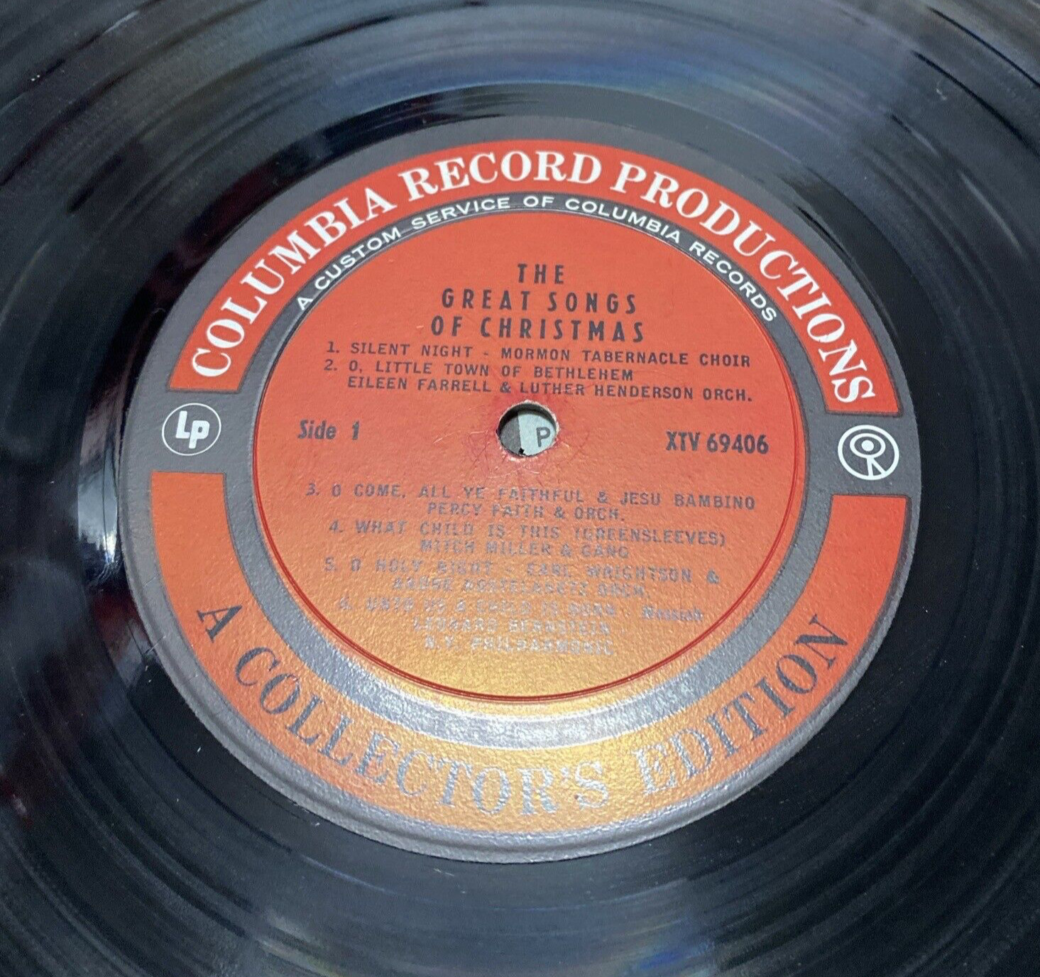 THE GREAT SONGS OF CHRISTMAS ’61 Vinyl 12″ LP 33 RPM Columbia Records XTV 69406