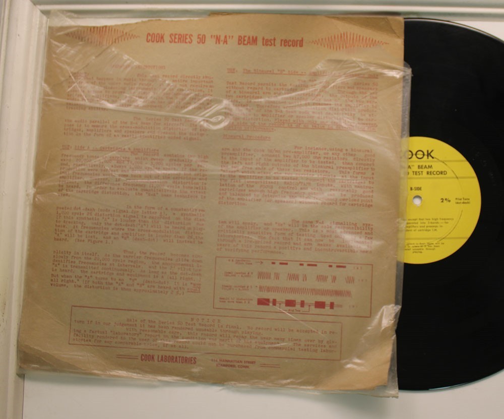 No Artist 12” Test Series 50 N-A Beam (W/ Insert) On Cook – Vg To Vg+ shrink!