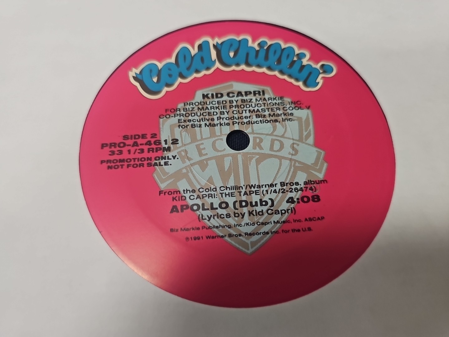KID CAPRI APOLLO 12″ 1991 COLD CHILLIN’ BIZ MARKIE VINYL RECORD PROMO