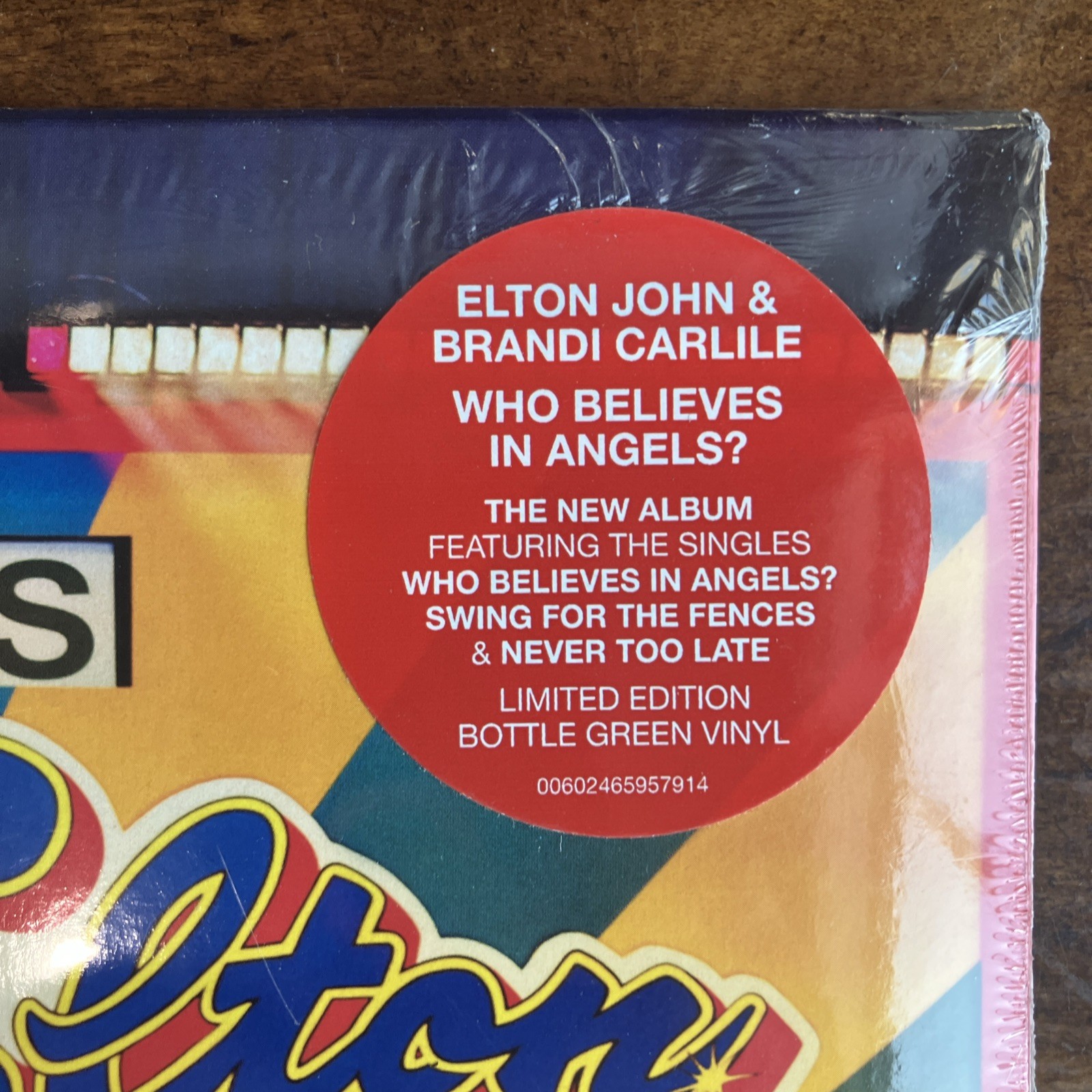 Elton John & Brandi Carlile Who Believes In Angels COKE BOTTLE GREEN LP Vinyl