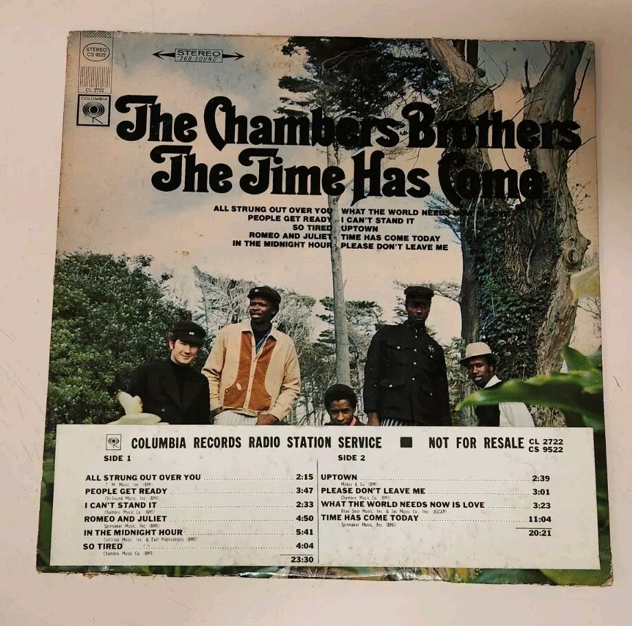 Chambers Brothers Vinyl LP Playtested 1st Press Promo CS 9522 The Time Has Come