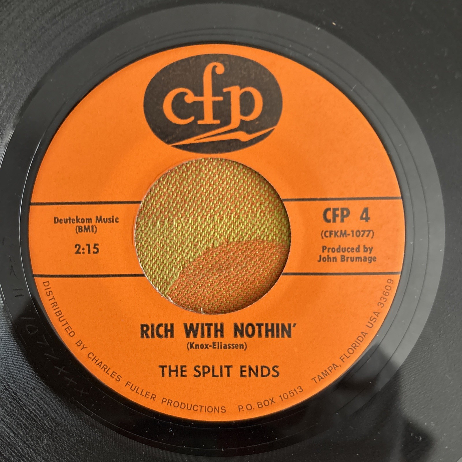 The Split Ends The Endless Sea Rich With Nothin’ Garage Rock US 45 7”