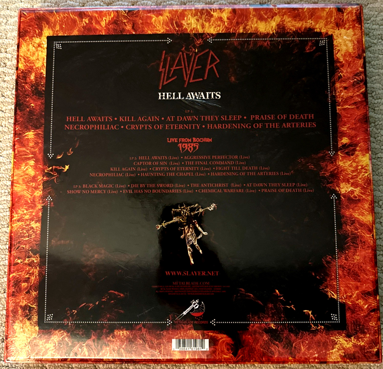 SLAYER 40th anniversary SPECIAL EDITION HELL AWAITS fire-splatter NEW-SEALED BOX