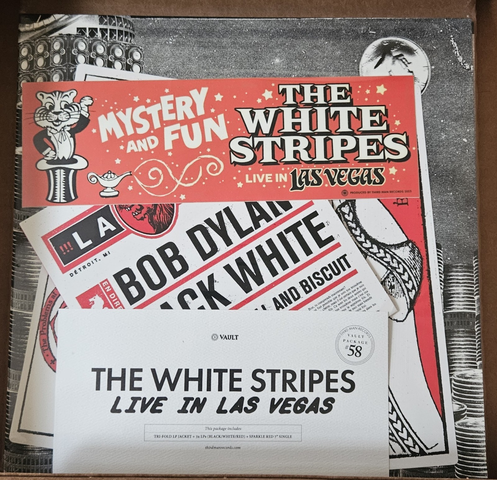 White Stripes – Live In Las Vegas Third Man Vault 58 3LP + 7″ Set – Sealed