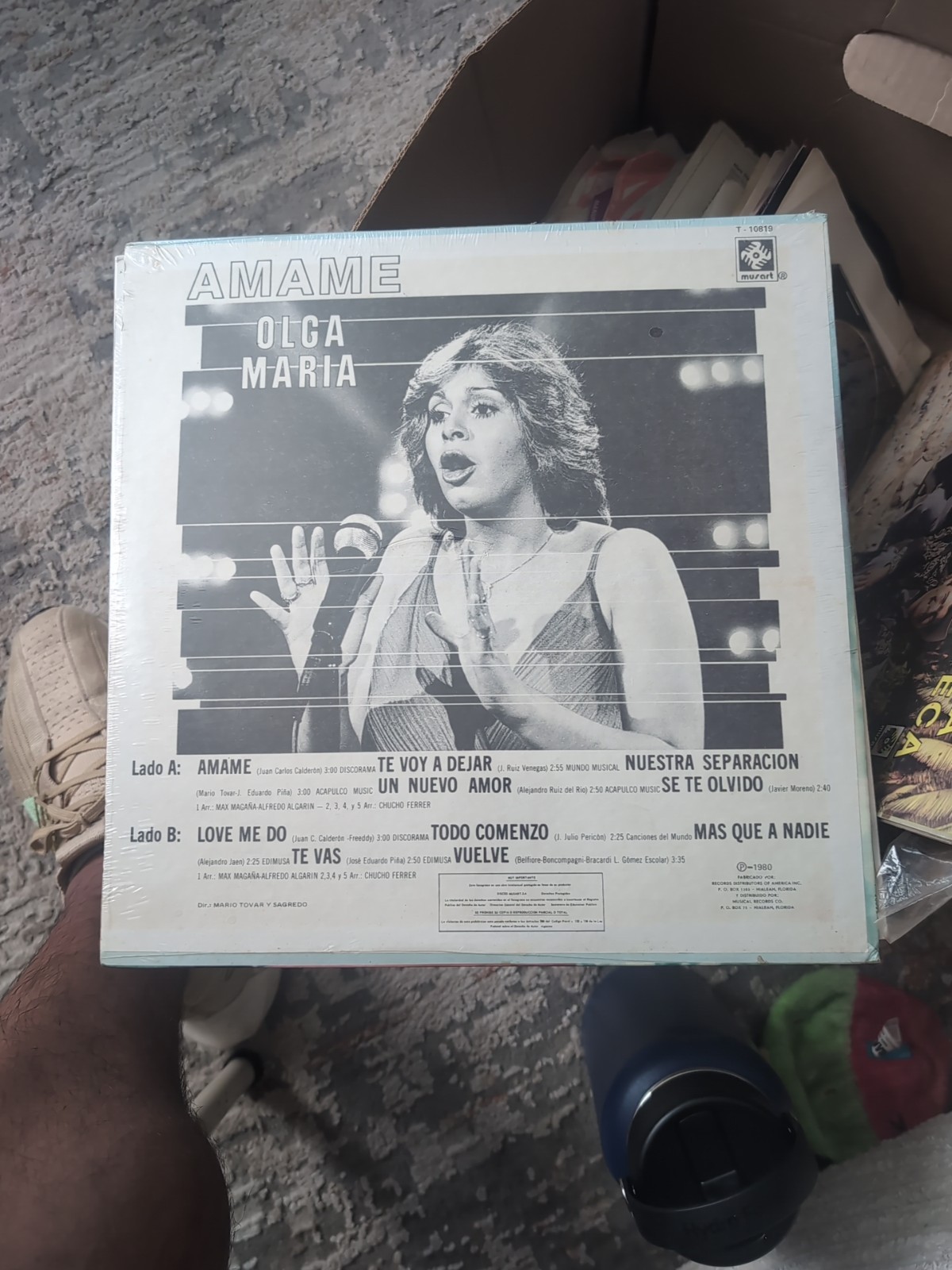 OLGA MARIA “ AMAME “ MUSART RECORDS VG+ VINYL/SHRINK/ LEA BIEN !