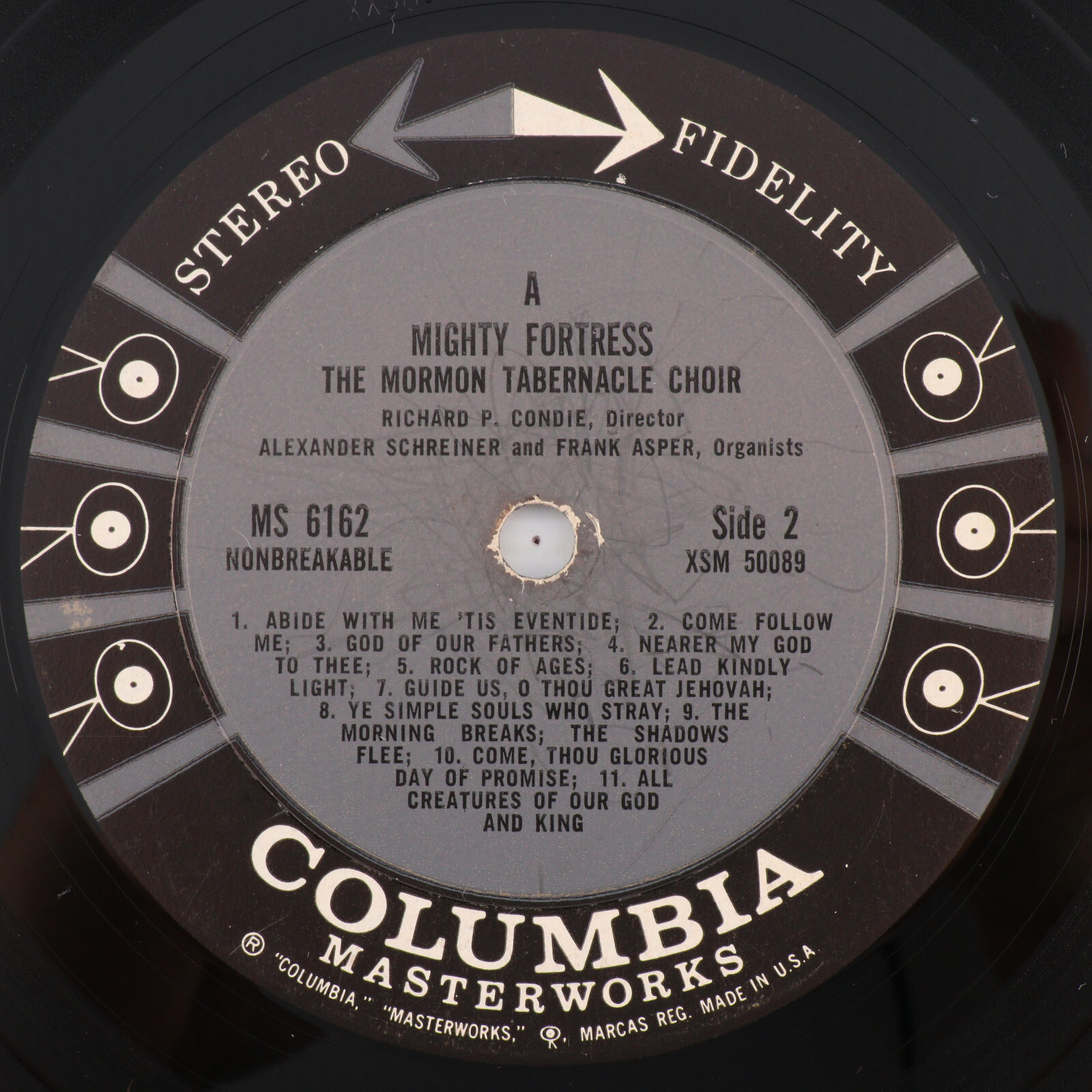 The Mormon Tabernacle Choir – A Mighty Fortress – 1960 LP Vinyl Record MS 6162