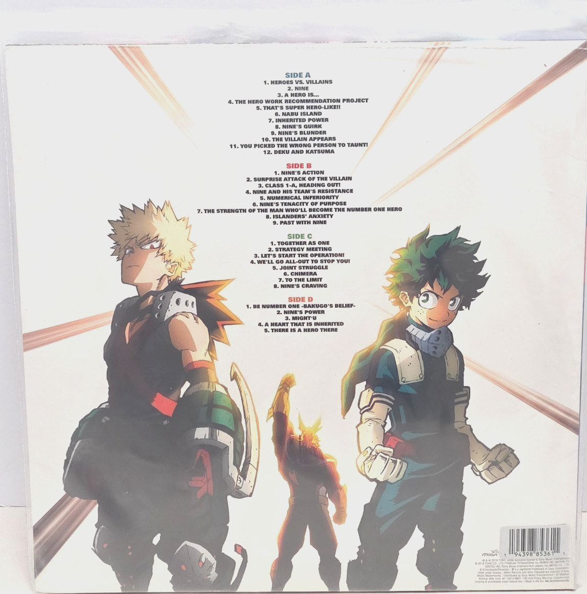 My Hero Academia Heroes Rising OST Vinyl LITA Exclusive Rainbow Splatter NEW