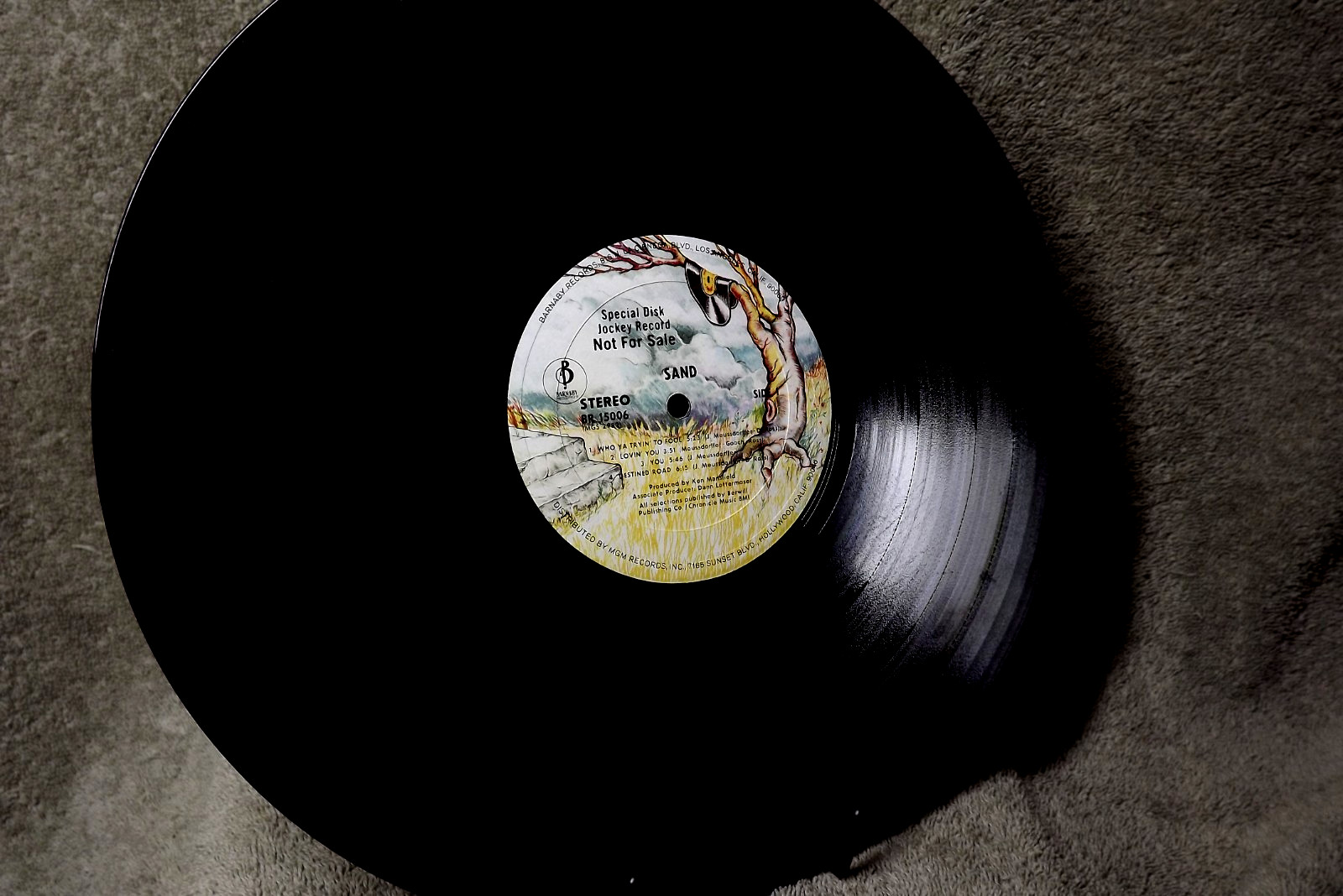 SAND = SELF TITLED – – BARNABY RECORDS LP# BR15006 = PROMO LP