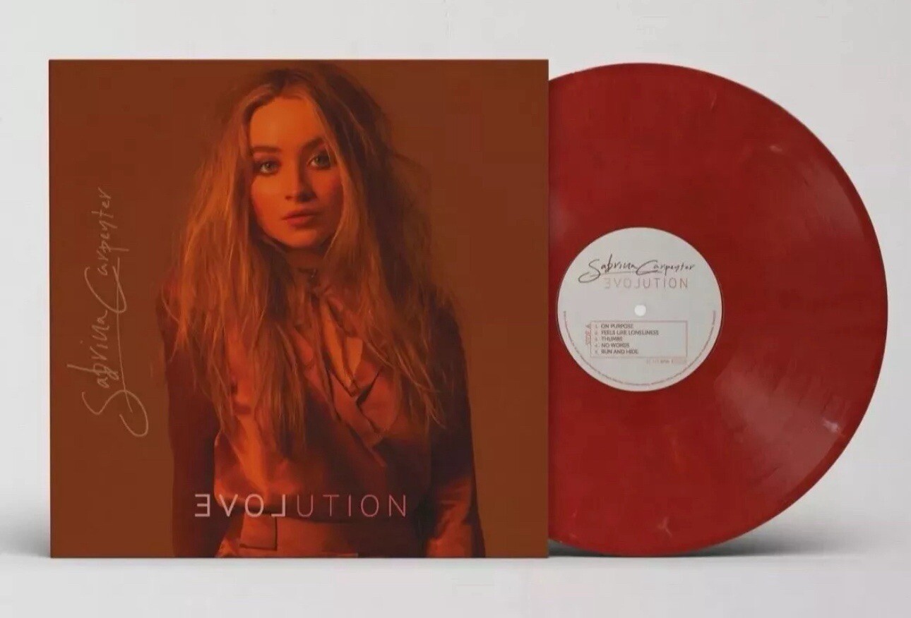 Sabrina Carpenter EVOLution Exclusive Cherry Red Mix Colored Vinyl LP NEW Sealed