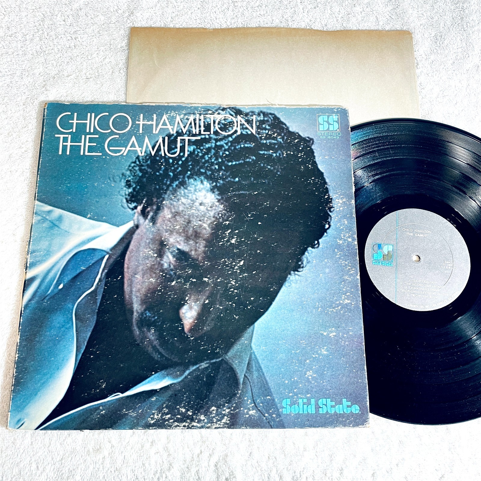 Chico Hamilton “The Gamut” 1968 Jazz LP, VG, Original Solid State Pressing