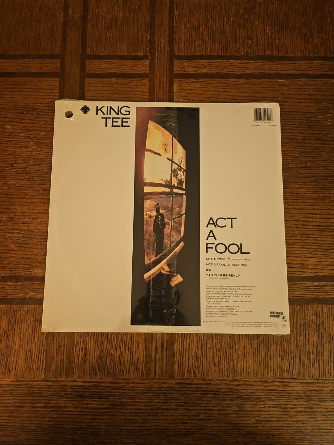 King Tee Act A Fool Sealed Single Vinyl Record 1989