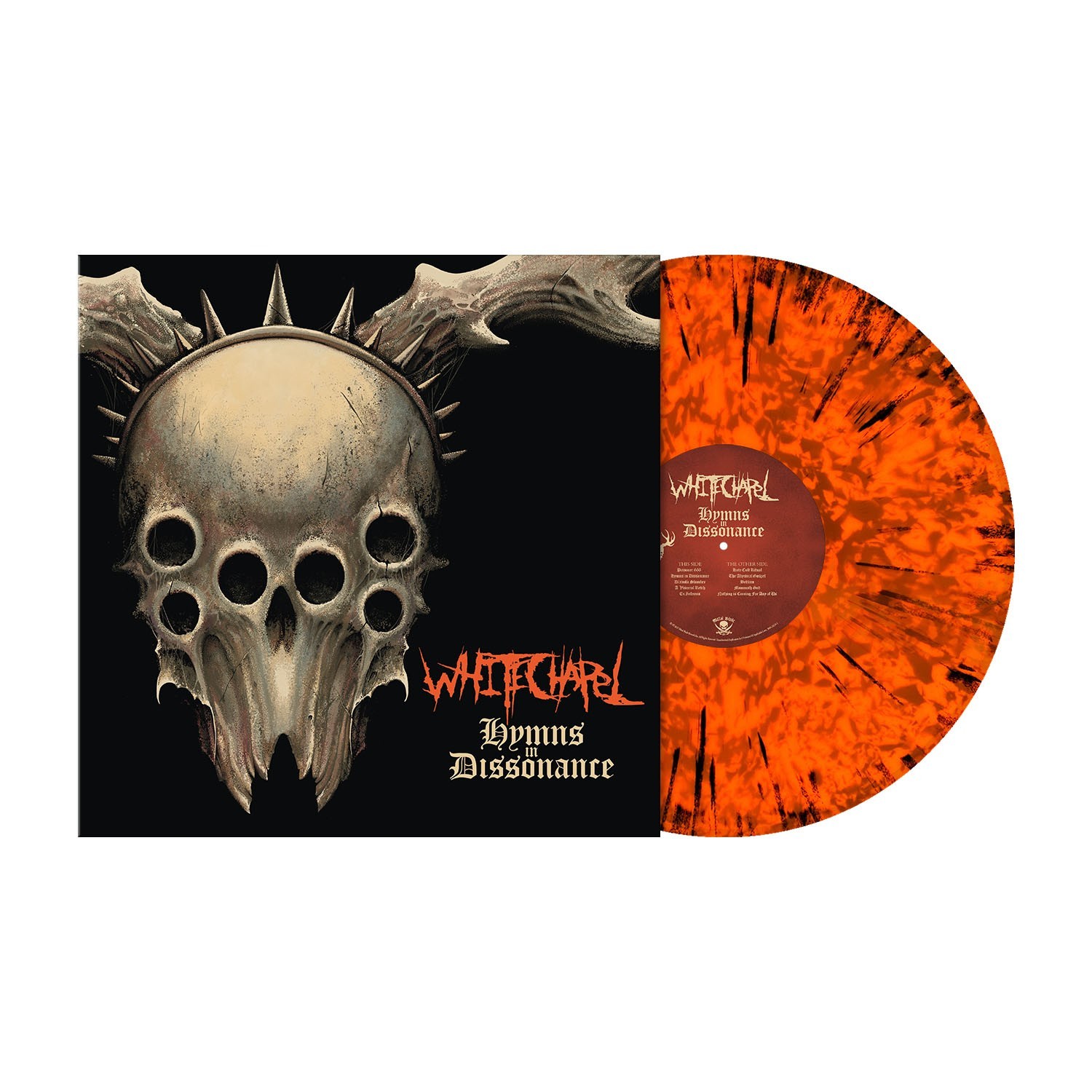 Whitechapel ‘Hymns In Dissonance’ Neon Orange Black Dust Vinyl – NEW
