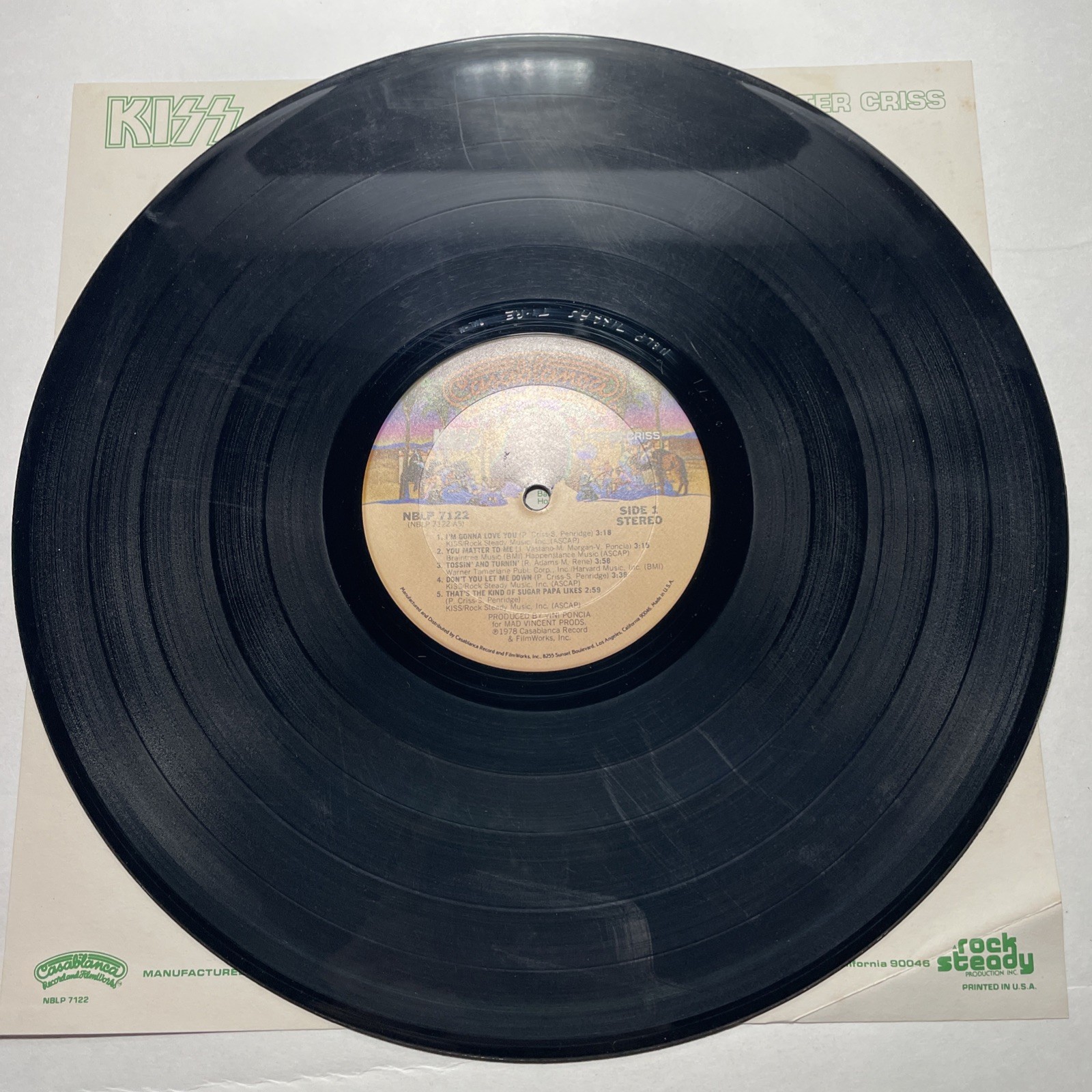 Kiss – Peter Criss – FAST SHIPPING – Rare 1978 Vinyl Lp with Poster