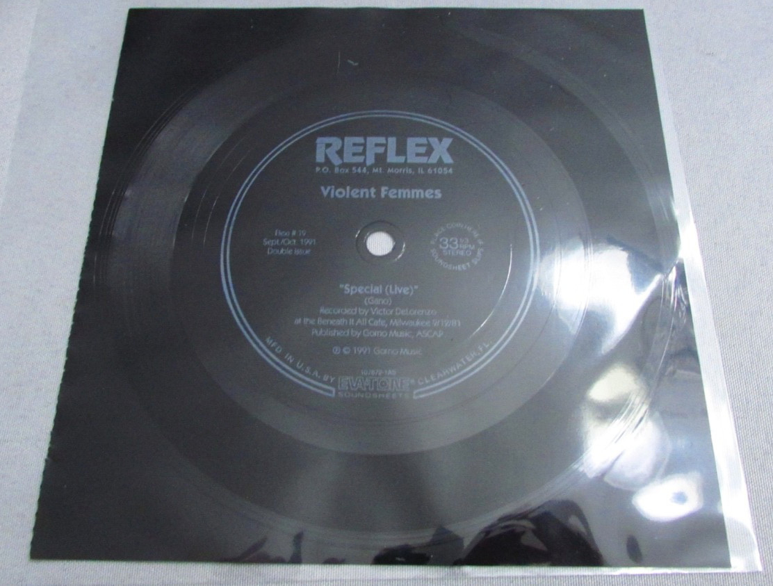 VIOLENT FEMMES SPECIAL / KILLING JOKE FLEXI DISC 7″ 45 RPM VINYL VG R47