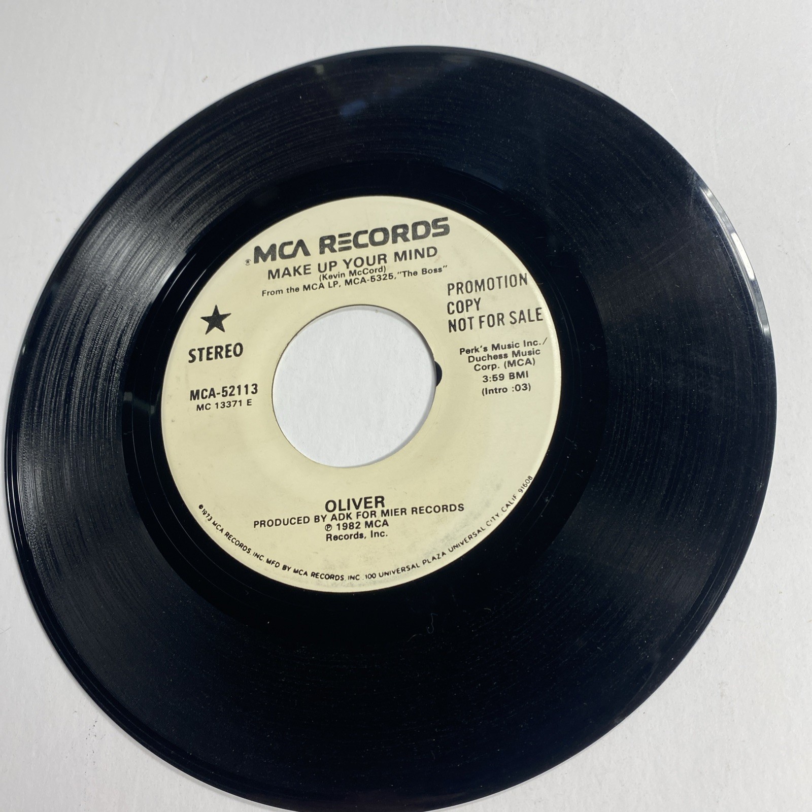 OLIVER: make up your mind / same MCA 7″ Single 45 RPM