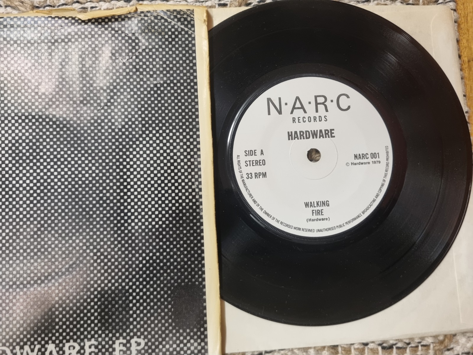 Hardware – Hardware EP 1979 N.A.R.C. Records Post-punk 7”
