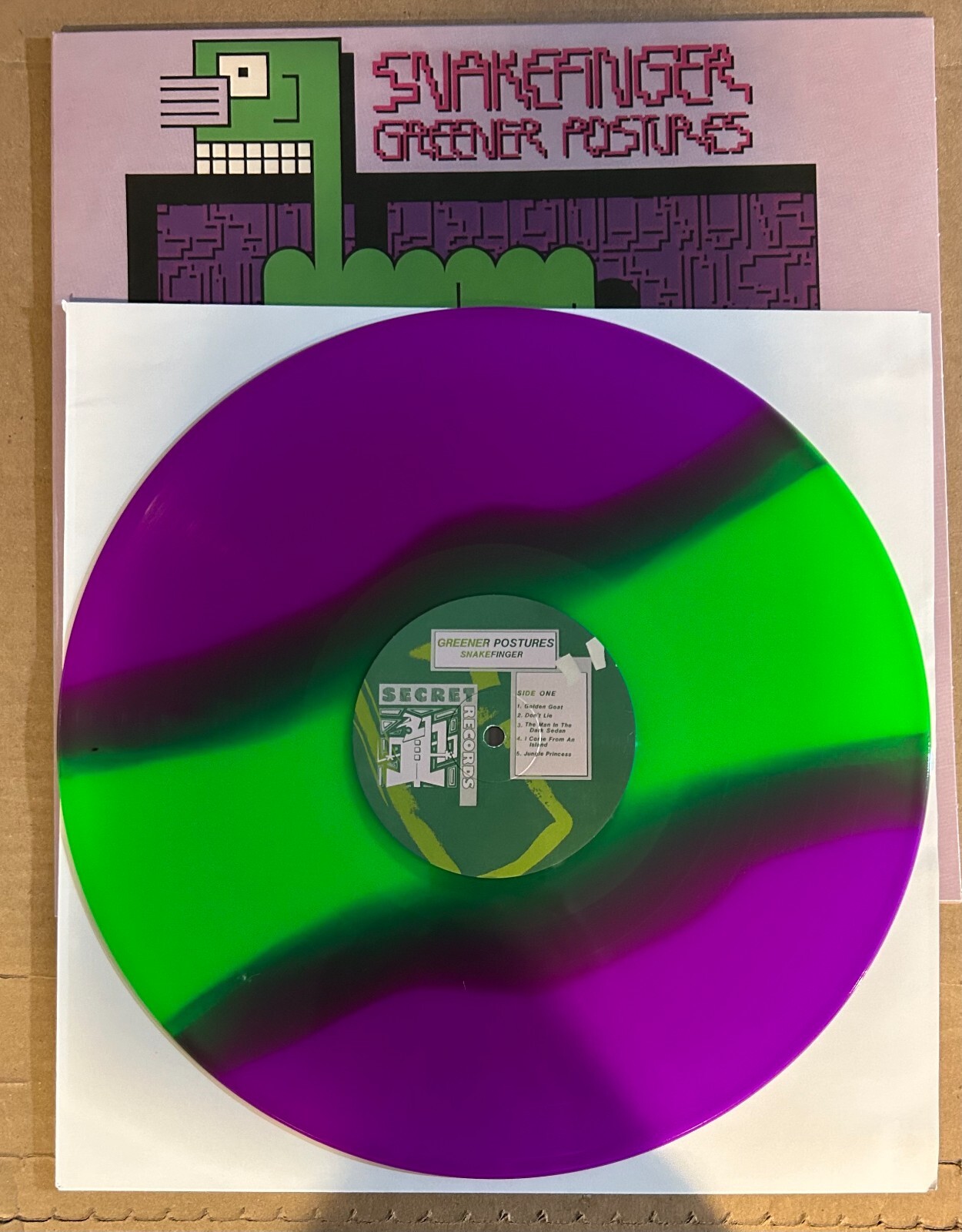 LP: SNAKEFINGER – Greener Postures GREEN PURPLE VINYL NEW REISSUE #201/250