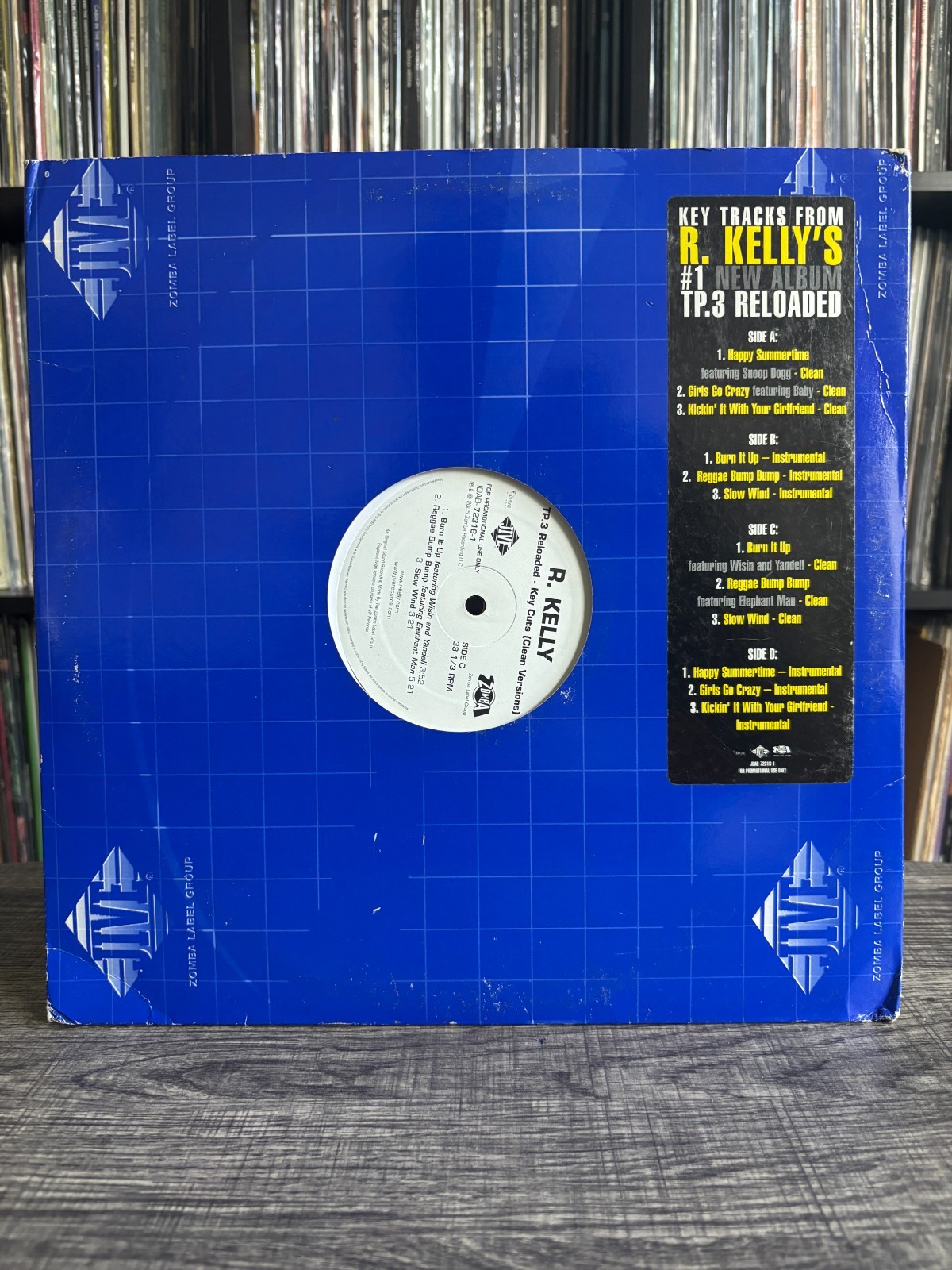 R. Kelly – TP 3 Reloaded – Key Cuts ( VINYL LP ) Original Pressing