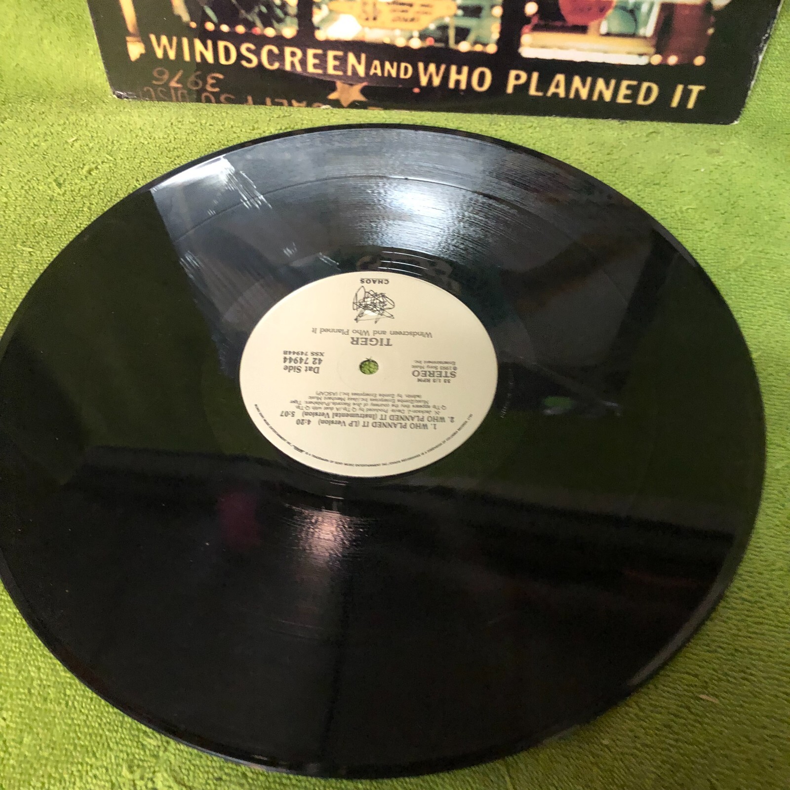 TIGER – WIDESCREEN and WHO PLANNED IT? – 12″ VINYL SINGLE