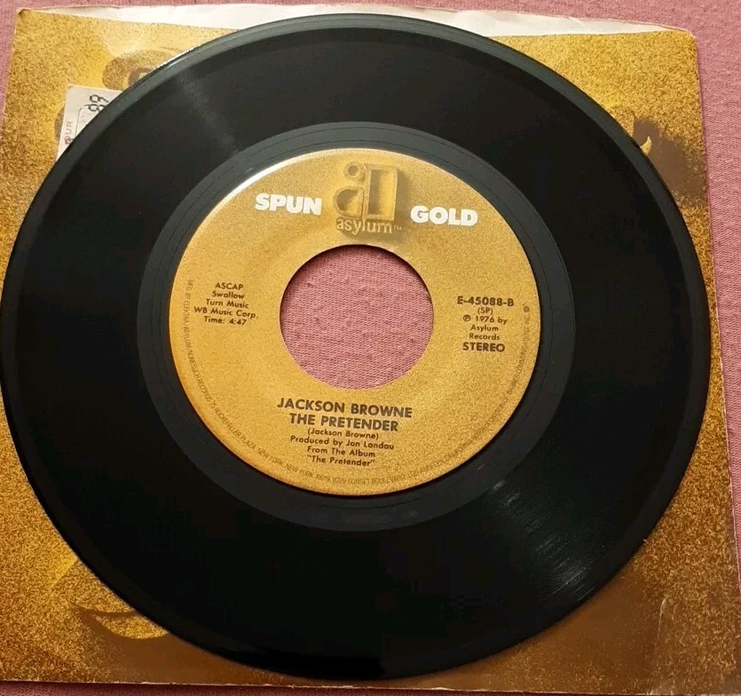 Jackson Browne 45 Running On Empty / The Pretender 1976 Asylum E-45088 ex