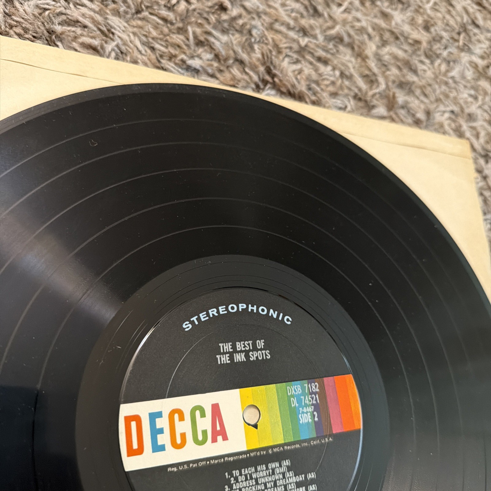 Decca Records The Best of The Ink Spots Vinyl 2 LP Stereo DXSB 7182 (pl47)