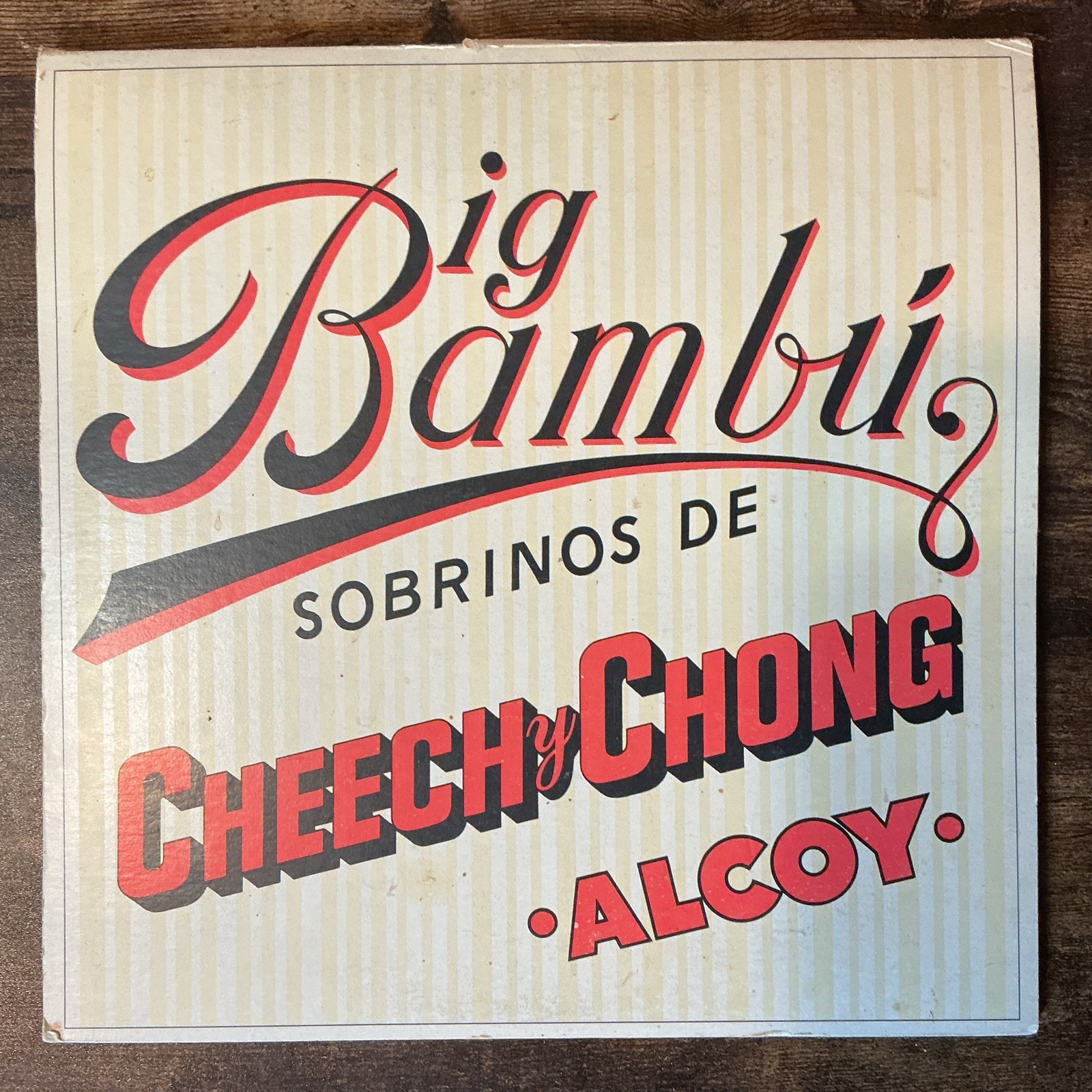 Cheech & Chong Big Bambu 12″ With Paper Vinyl LP Stereo Ode Records1972 SP-77014