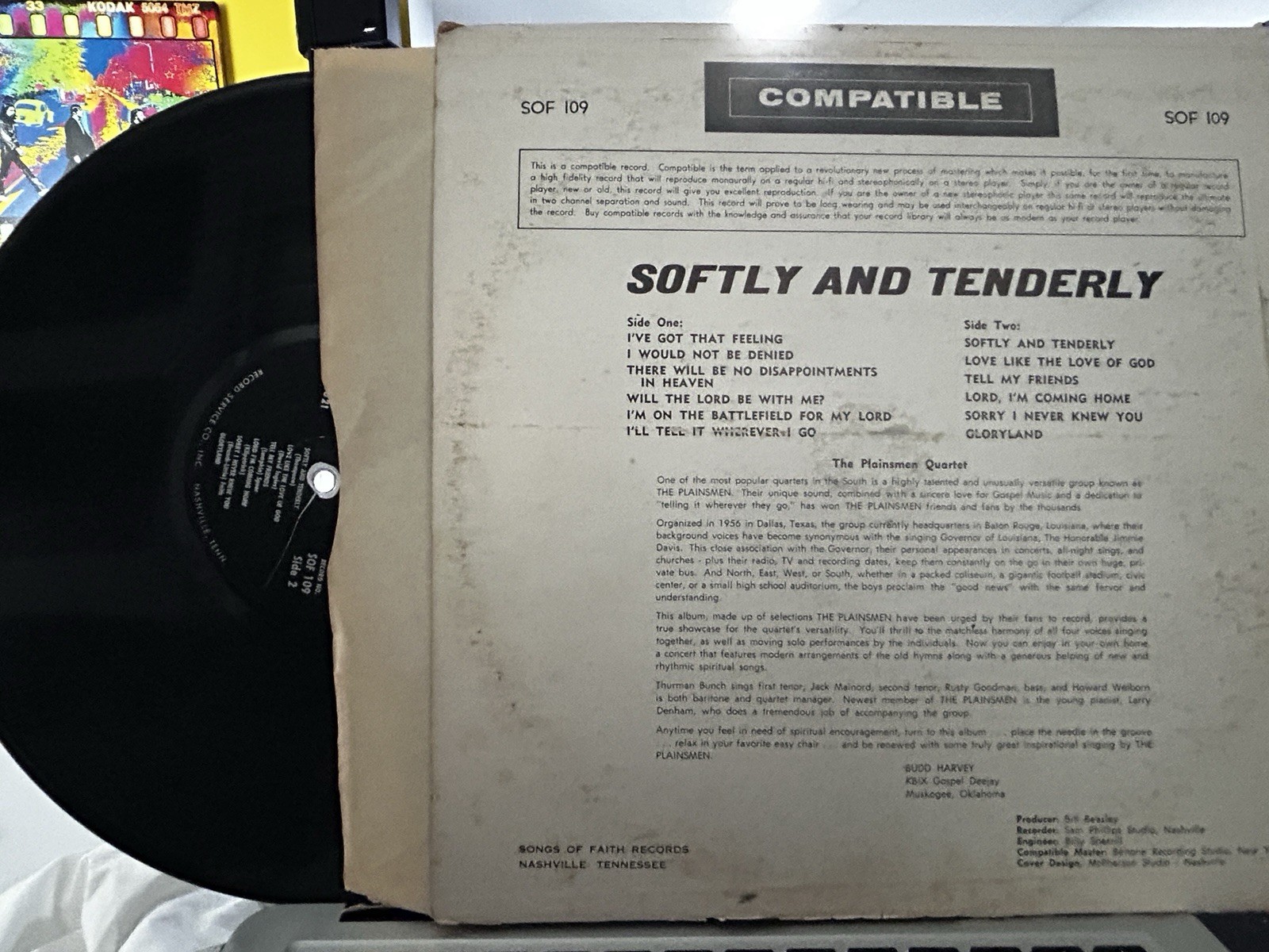 Southern Gospel Quartet 6 LP Lot Statesmen Rebels Plainsmen Calvary Road Bearden